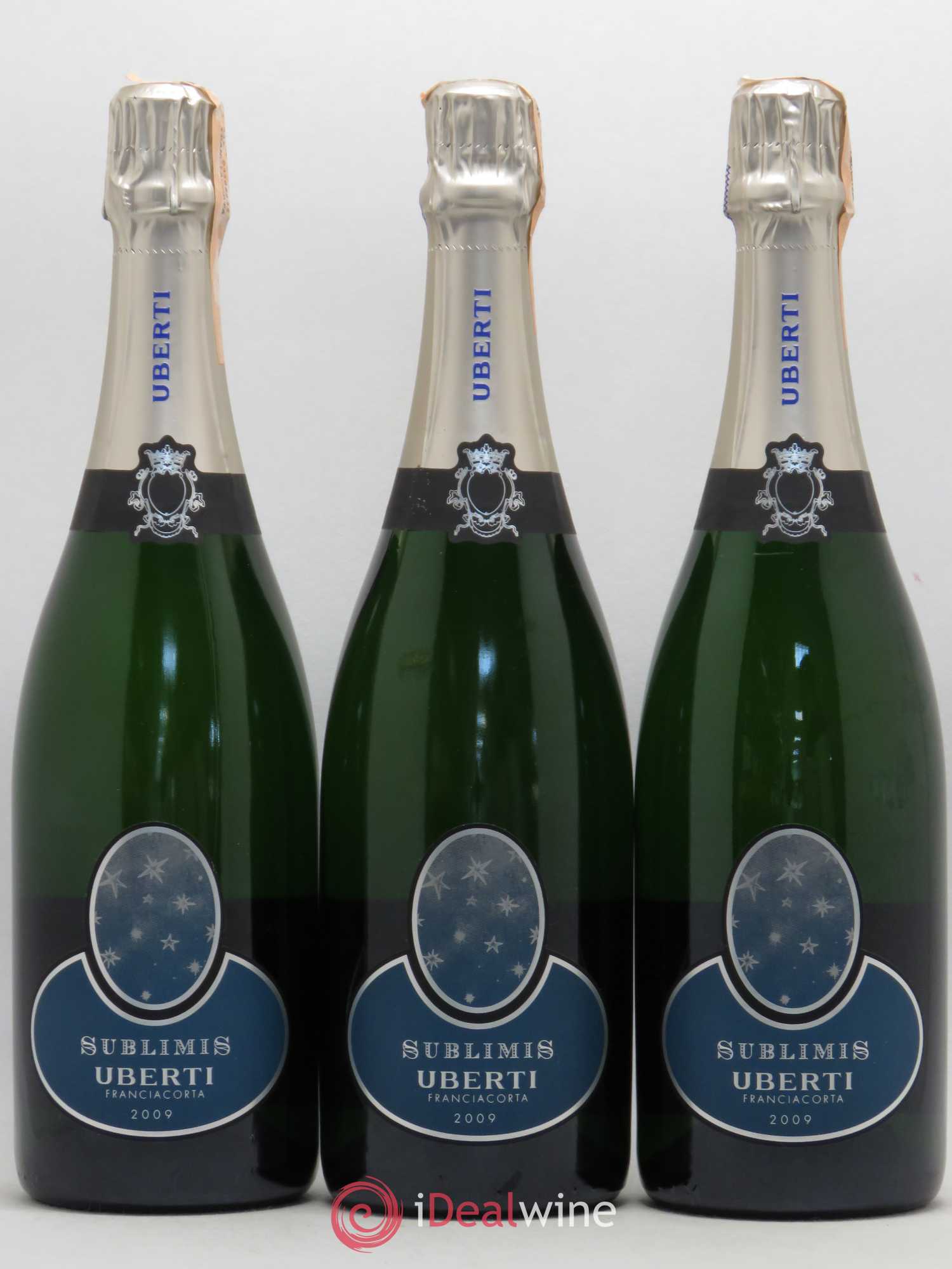 Italie Uberti Sublimis Franciacorta Riserva Non Dosato 2009 - Lot de 3 bouteilles - 0