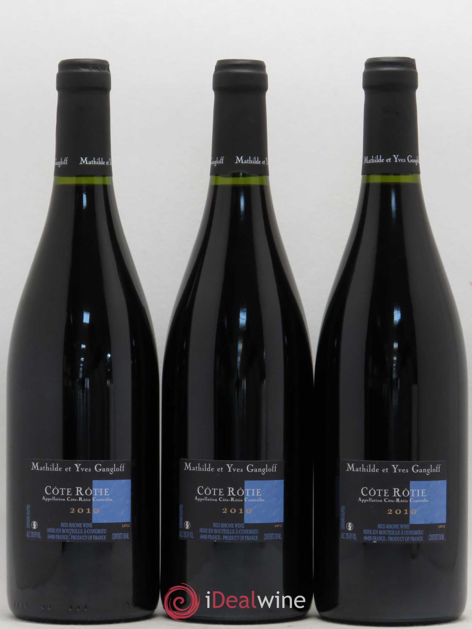 Côte-Rôtie La Barbarine Gangloff (Domaine) 2010 - Lot de 3 bouteilles - 1