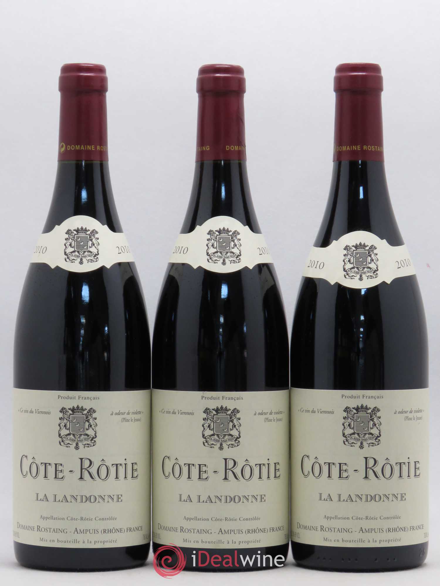 Côte-Rôtie La Landonne René Rostaing 2010 - Lot de 3 bouteilles - 0