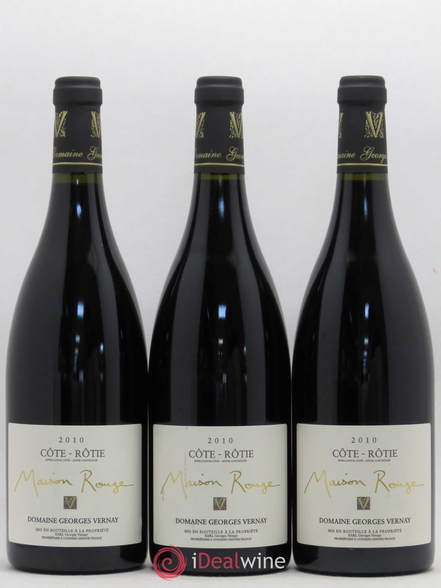 Côte-Rôtie Maison Rouge Georges Vernay 2010 - Lot de 3 bouteilles - 0