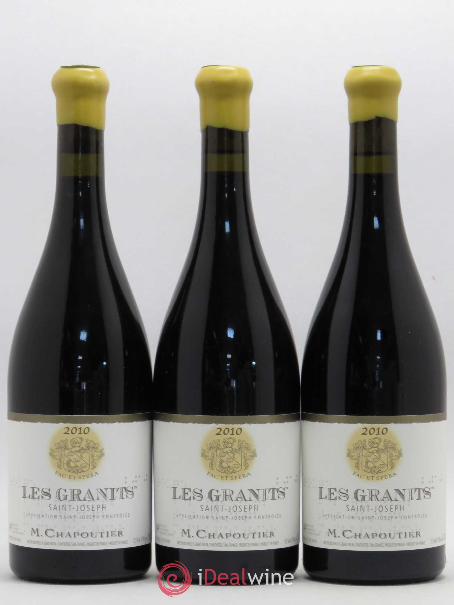 Saint-Joseph Les Granits Chapoutier 2010 - Lot de 3 bouteilles - 0