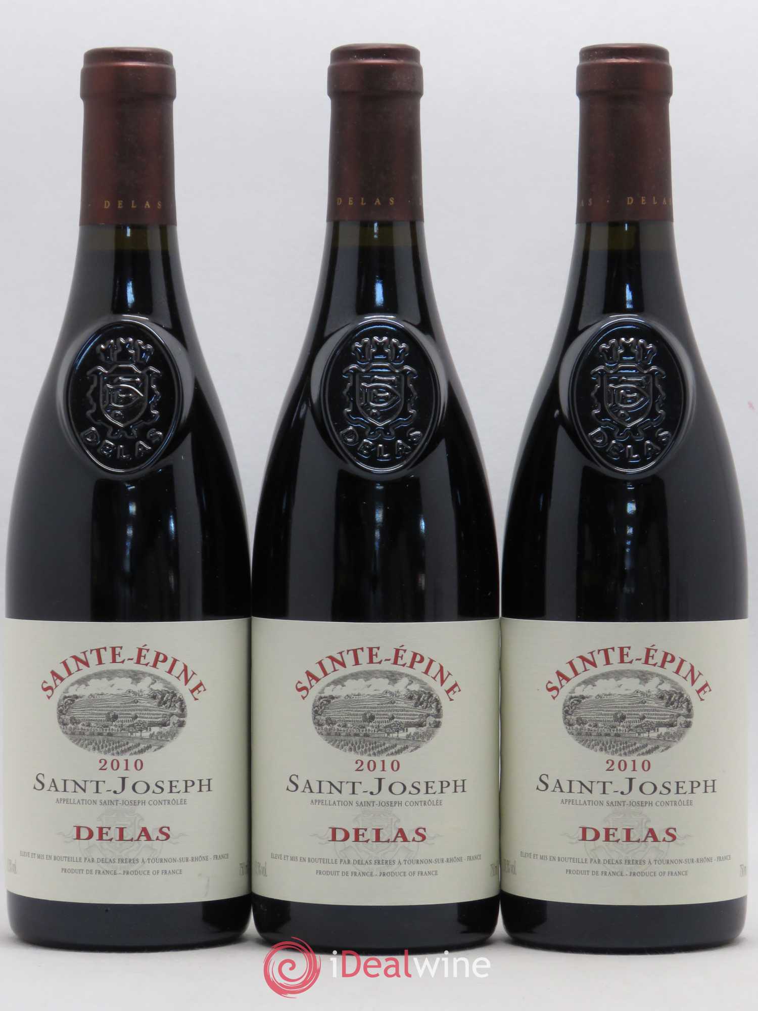 Saint-Joseph Sainte-Epine Delas Frères 2010 - Lot de 3 bouteilles - 0