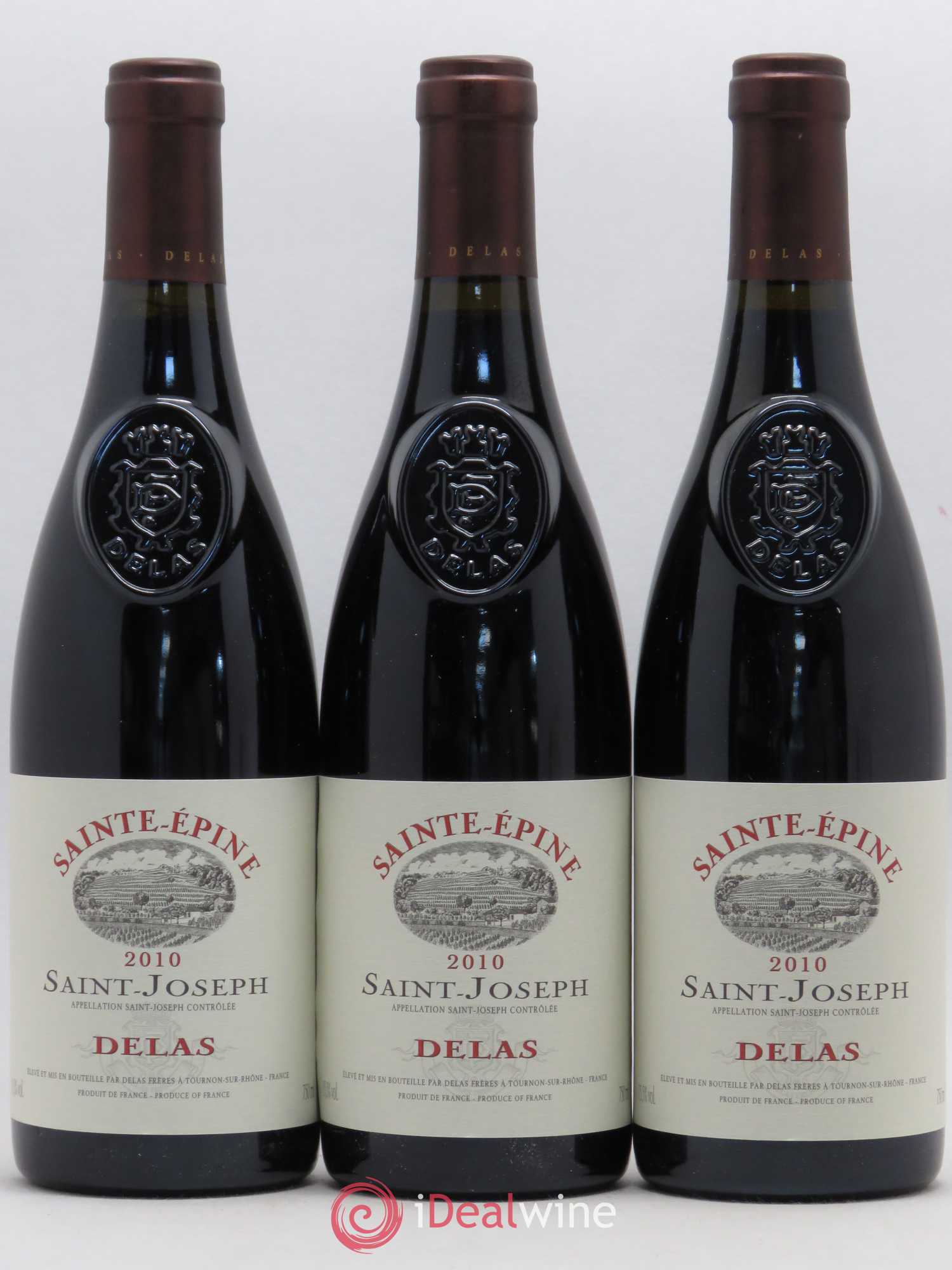Saint-Joseph Sainte-Epine Delas Frères 2010 - Lot de 3 bouteilles - 0
