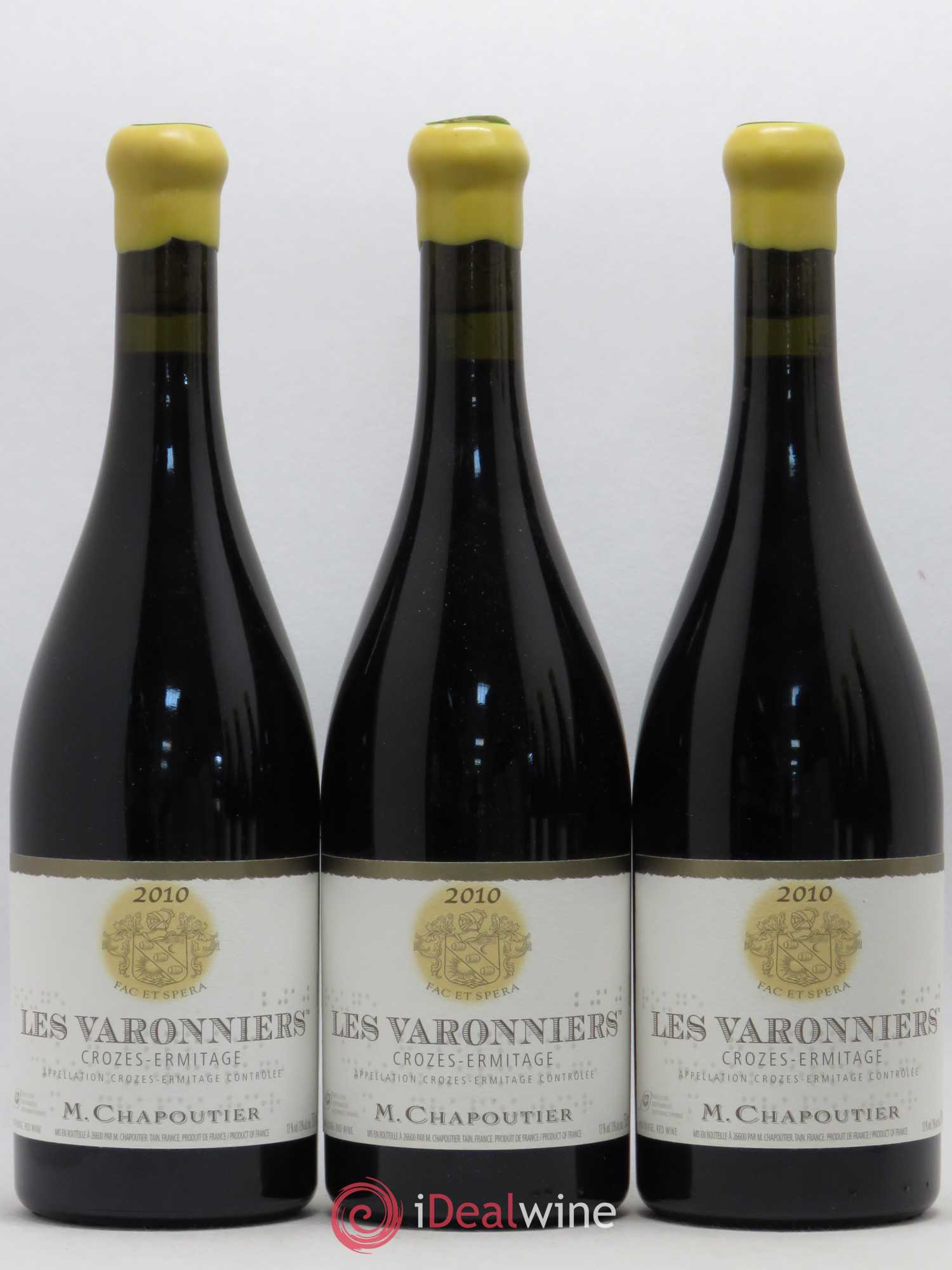 Crozes-Hermitage Les Varonniers Chapoutier 2010 - Lot de 6 bouteilles - 1