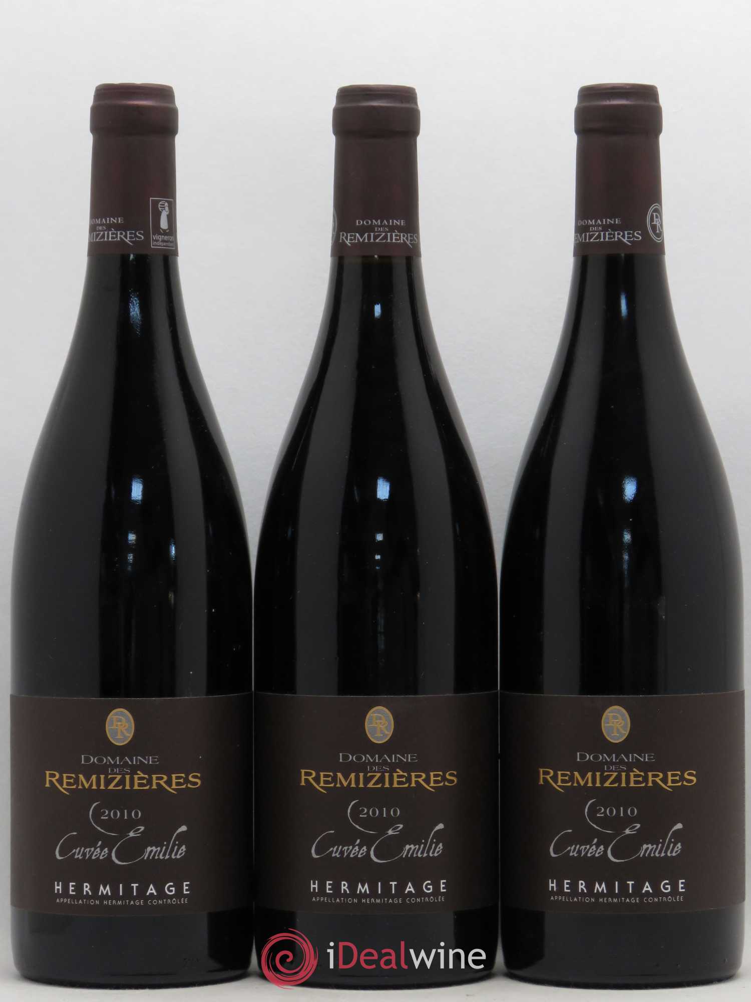 Hermitage Cuvée Emilie Rémizières (Domaine des) 2010 - Lot de 3 bouteilles - 0
