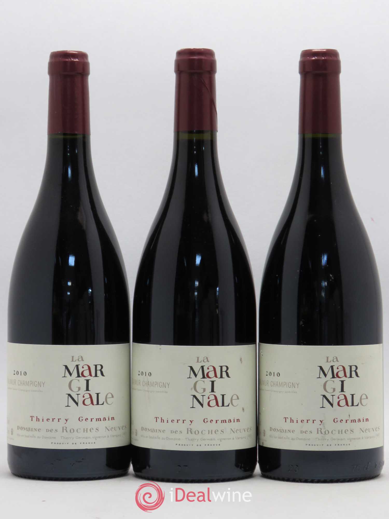 Saumur-Champigny La Marginale Domaine des Roches Neuves - Thierry Germain 2010 - Lot de 3 bouteilles - 0