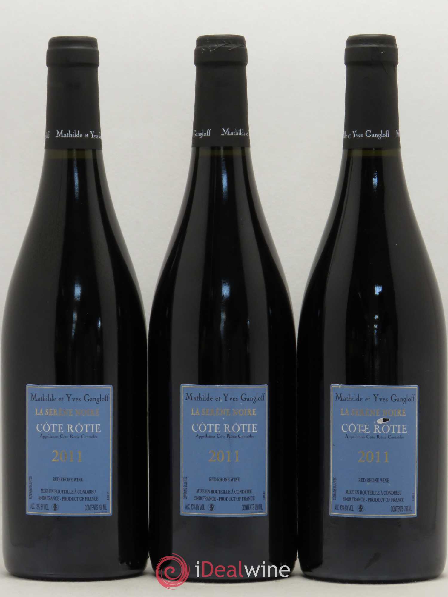 Côte-Rôtie La Sereine Noire Gangloff (Domaine) 2011 - Lot de 3 bouteilles - 1