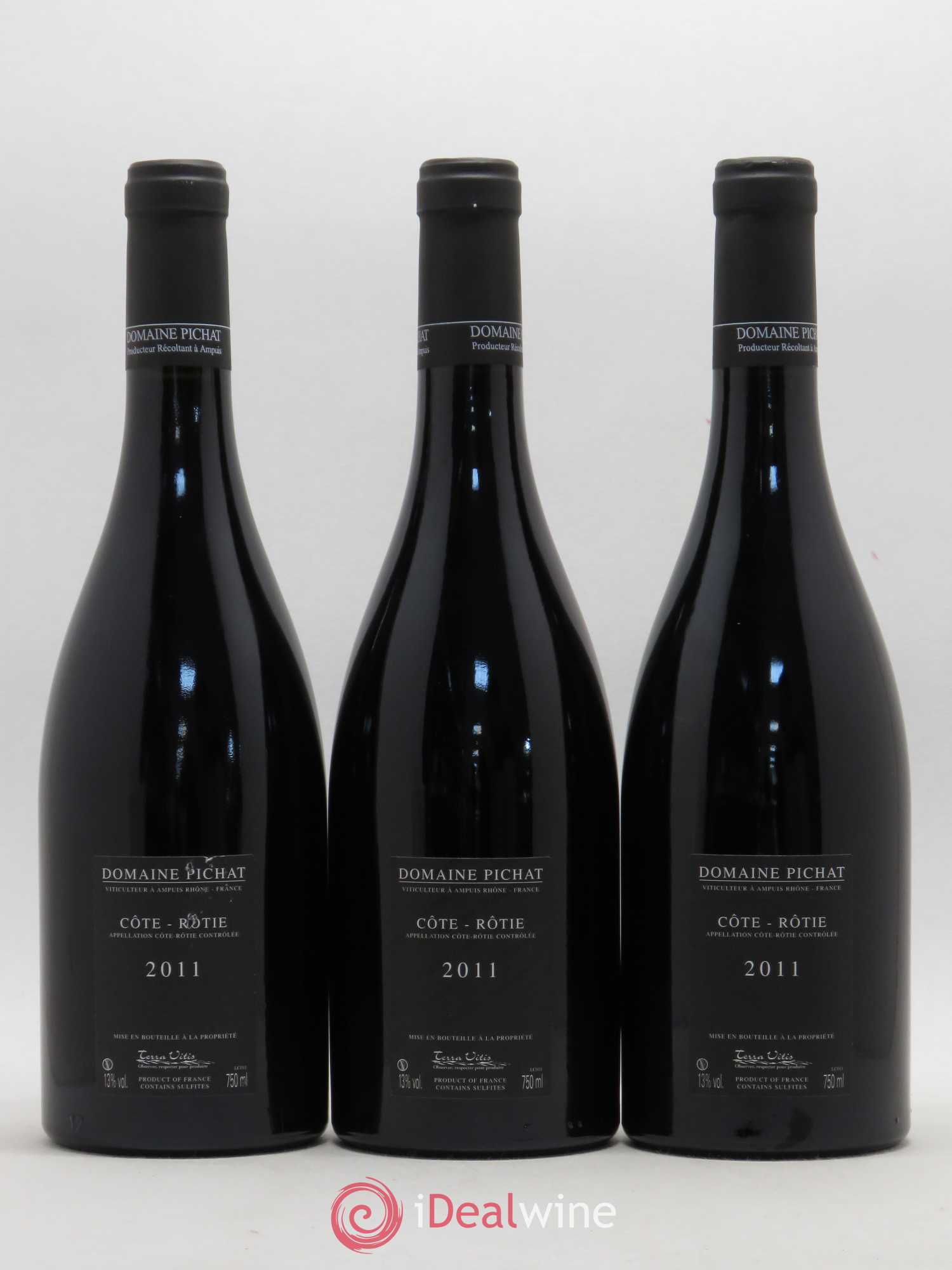 Côte-Rôtie Les Grandes Places Pichat (Domaine) 2011 - Lot de 3 bouteilles - 1