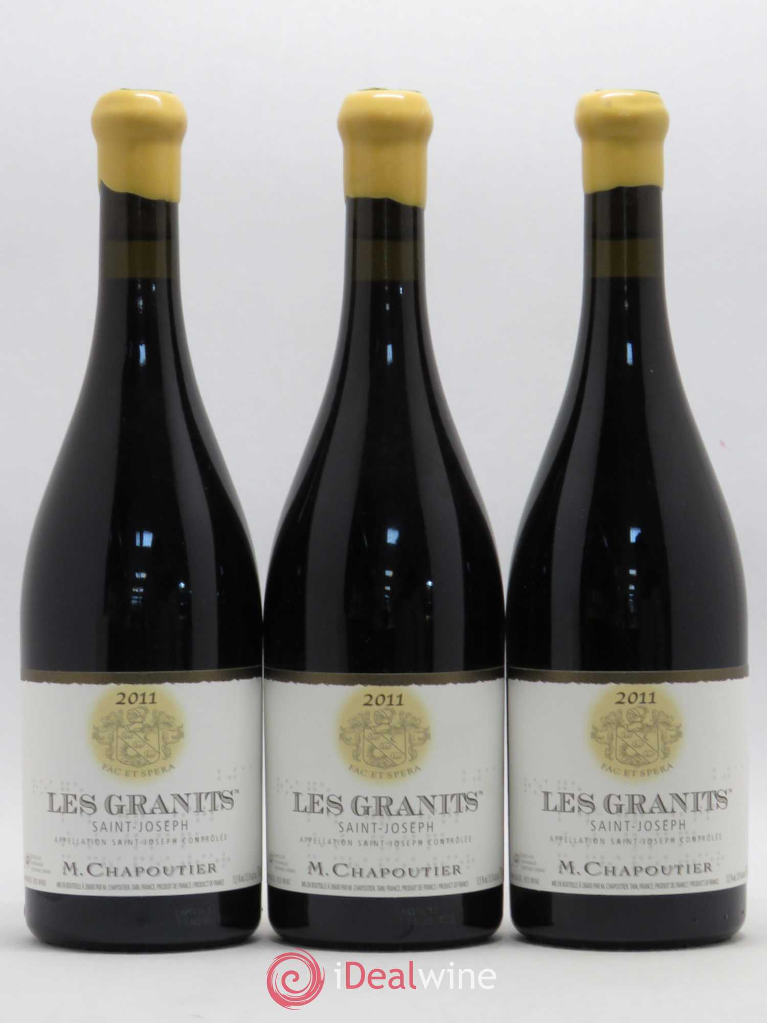 Saint-Joseph Les Granits Chapoutier 2011 - Lot de 3 bouteilles - 0
