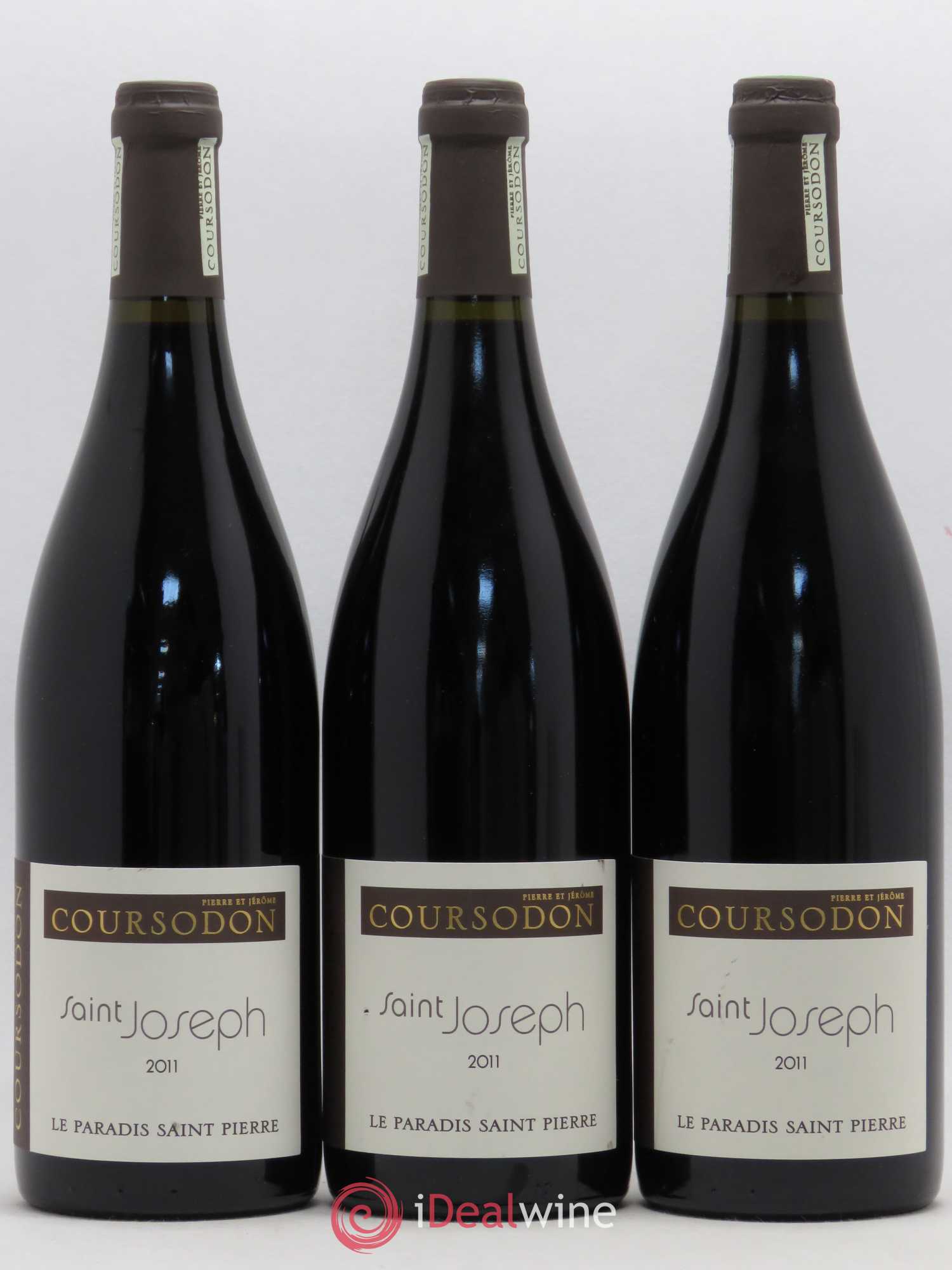 Saint-Joseph Le Paradis Saint-Pierre Pierre et Jérôme Coursodon 2011 - Lot de 3 bouteilles - 0