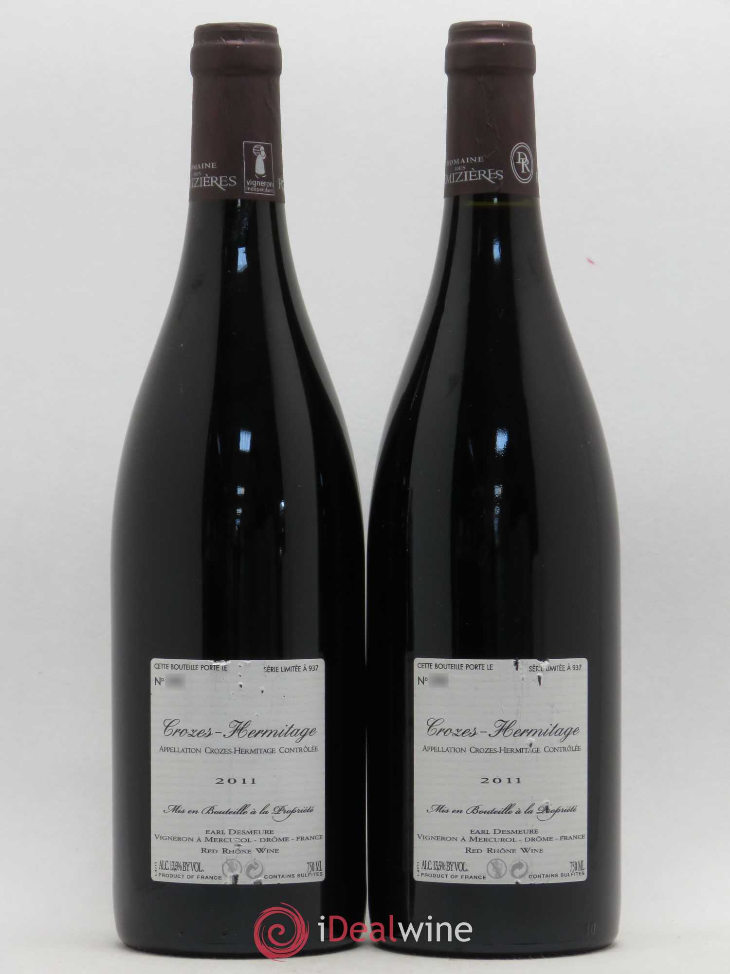 Crozes-Hermitage Autrement Domaine des Remizières 2011 - Posten von 2 Flaschen - 1