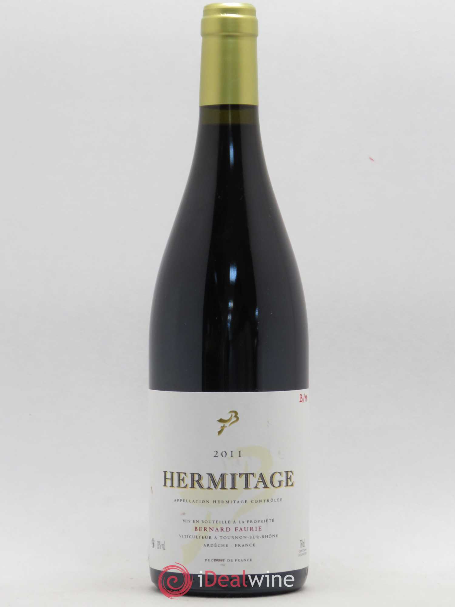 Hermitage Bessards Méal (capsule dorée) Bernard Faurie 2011 - Lot de 1 bouteille - 0