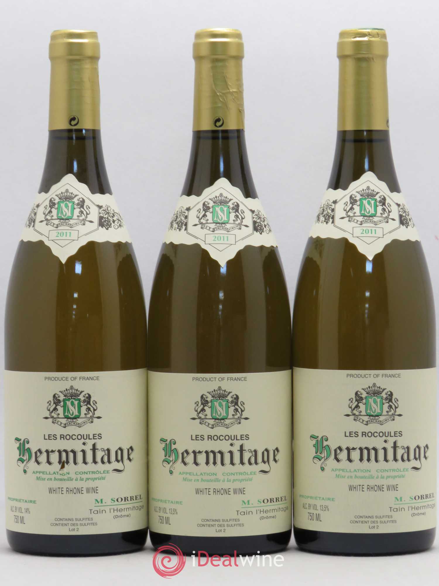 Hermitage Les Rocoules Marc Sorrel 2011 - Lot de 3 bouteilles - 0