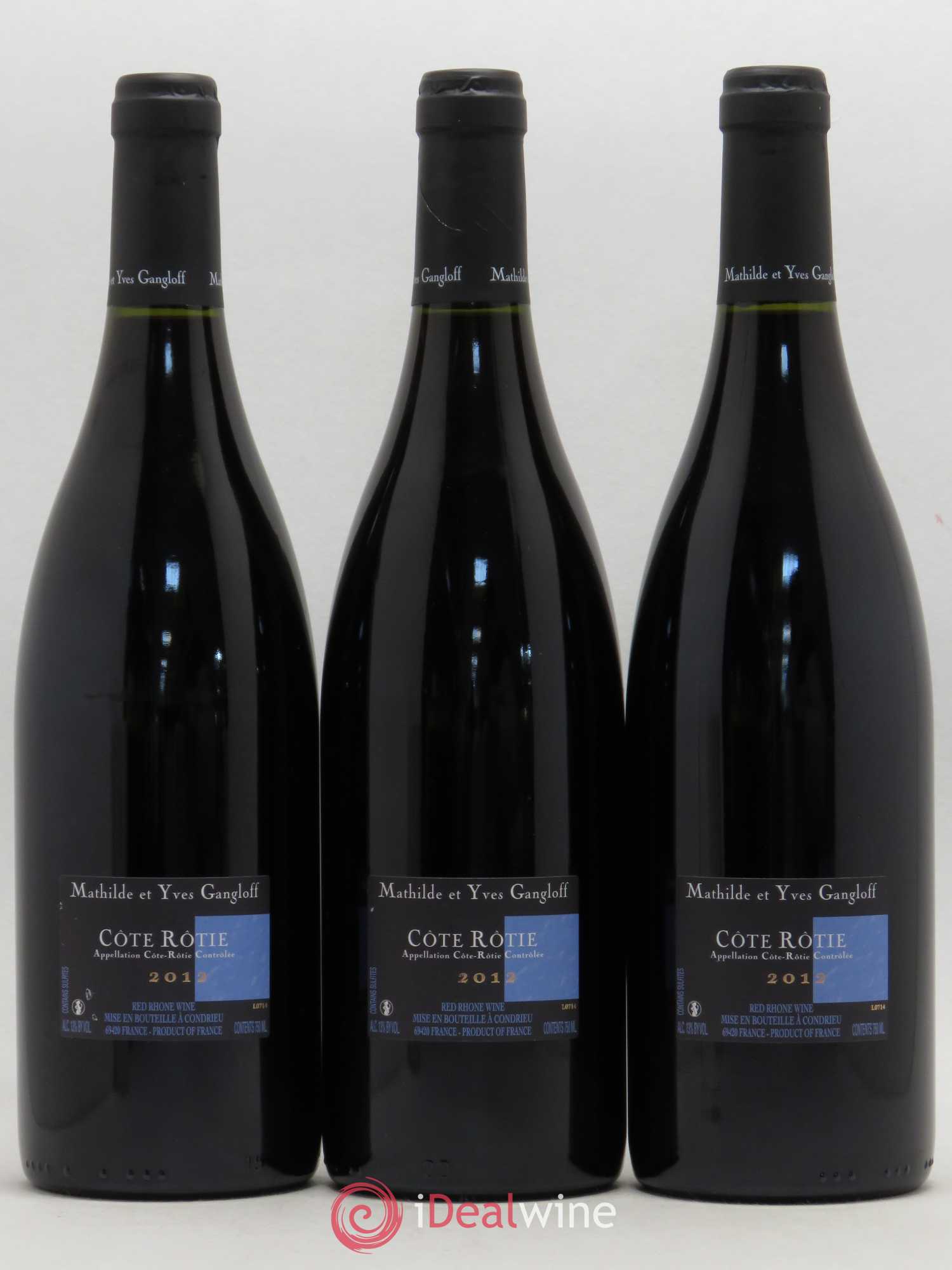 Côte-Rôtie La Barbarine Gangloff (Domaine) 2012 - Lot de 3 bouteilles - 1