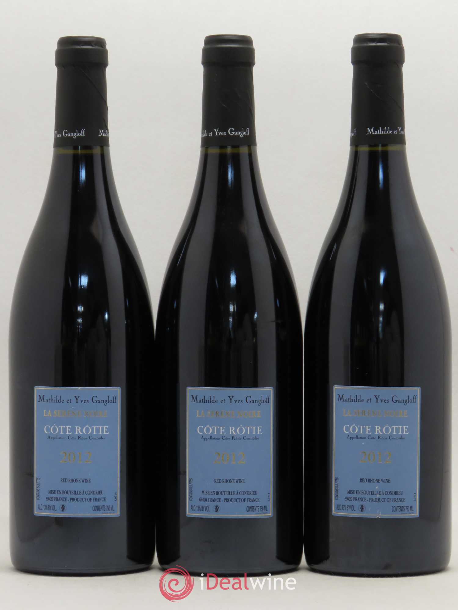 Côte-Rôtie La Sereine Noire Gangloff (Domaine) 2012 - Lot de 3 bouteilles - 1