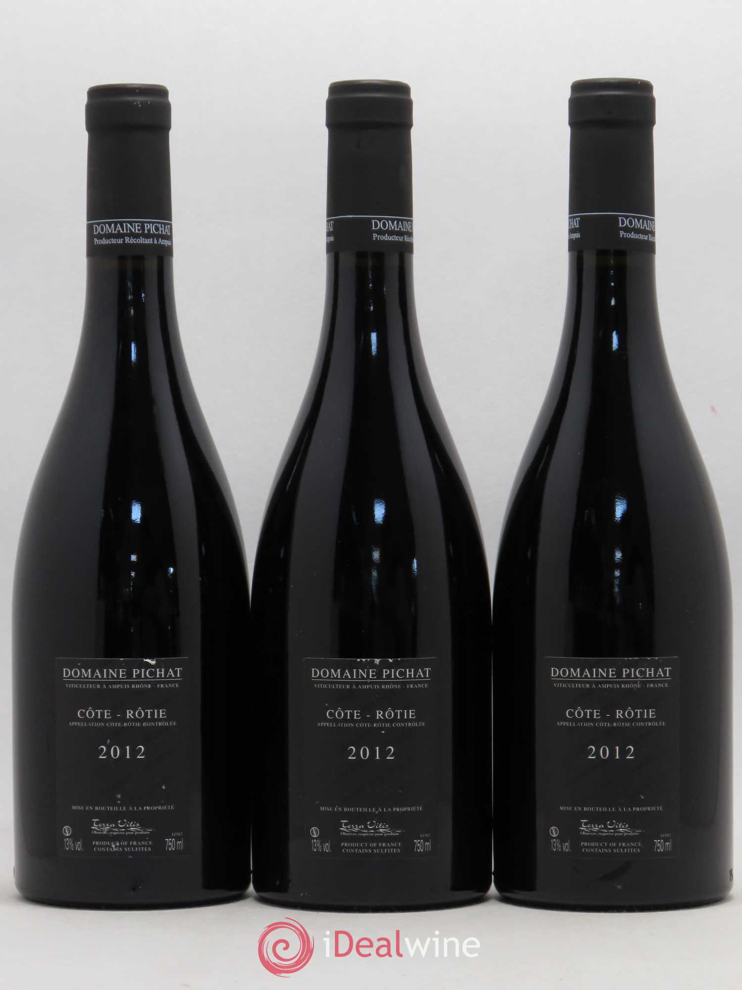 Côte-Rôtie Les Grandes Places Pichat (Domaine) 2012 - Lot de 3 bouteilles - 1