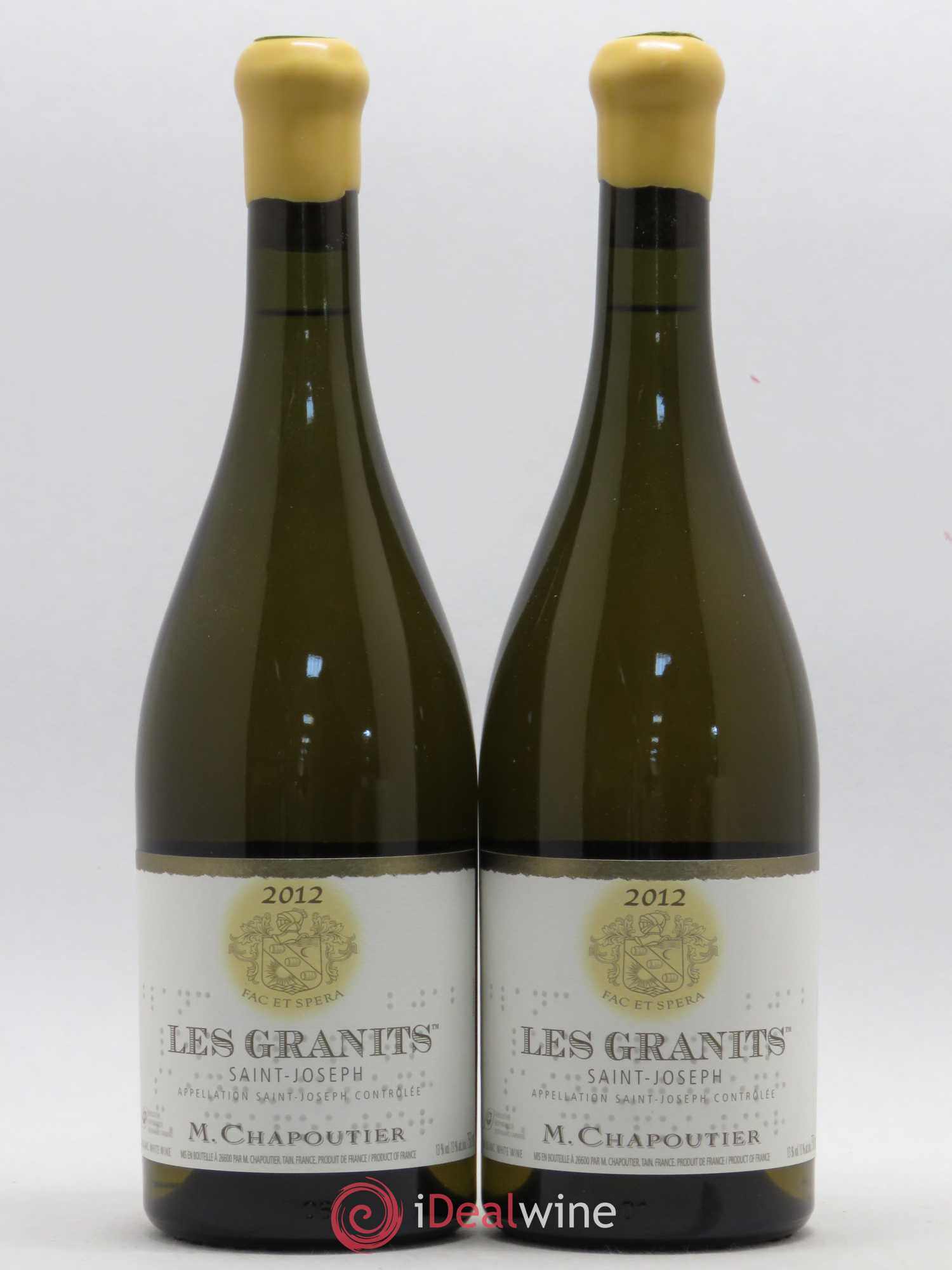 Saint-Joseph Les Granits Chapoutier 2012 - Lot de 2 bouteilles - 0