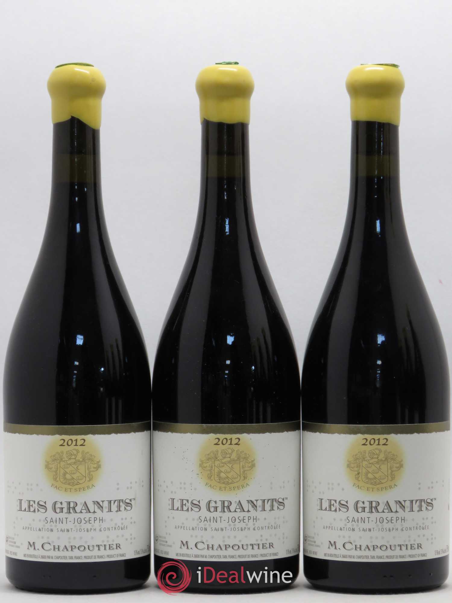 Saint-Joseph Les Granits Chapoutier 2012 - Lot de 6 bouteilles - 1