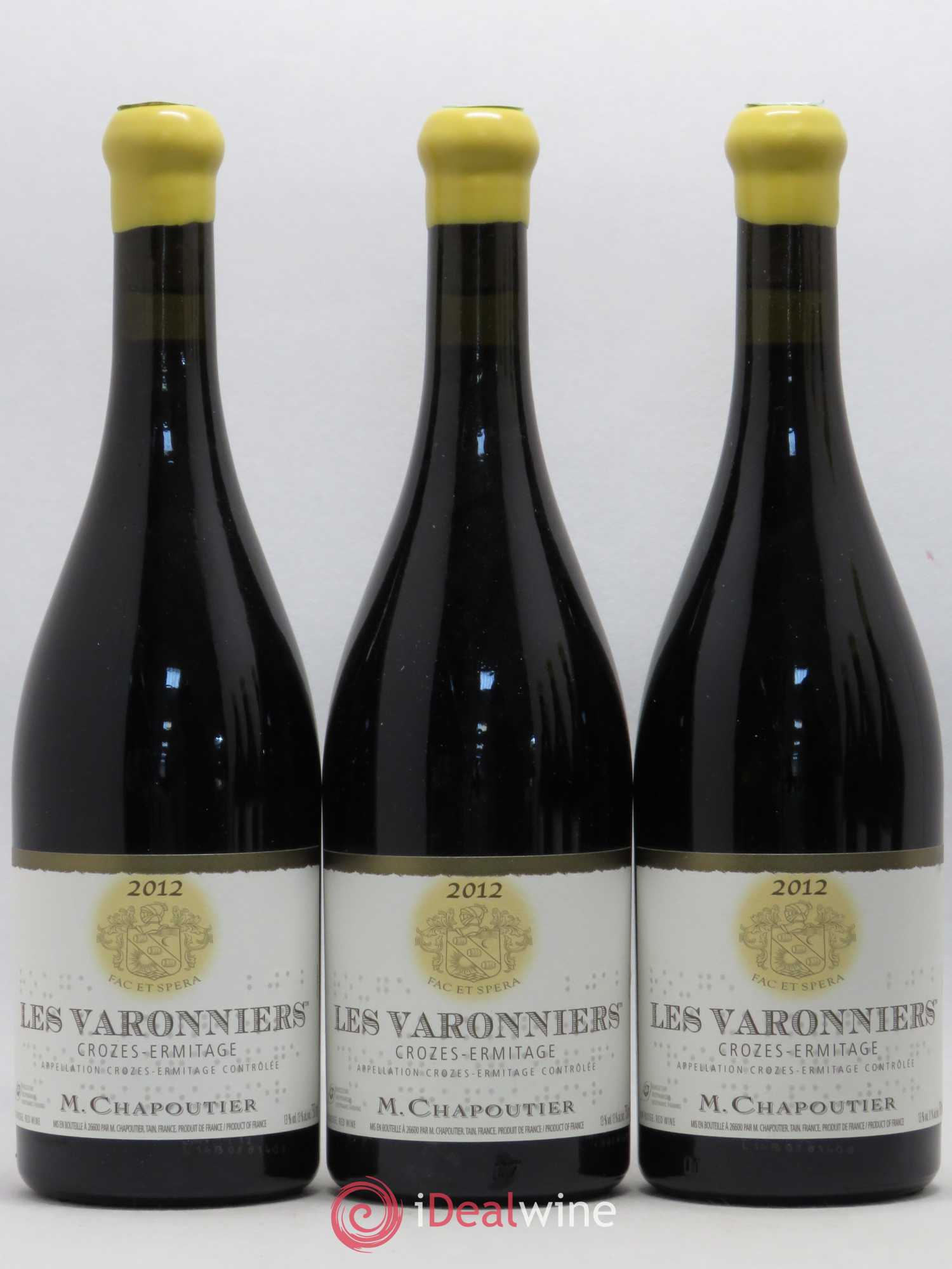 Crozes-Hermitage Les Varonniers Chapoutier 2012 - Lot de 6 bouteilles - 1