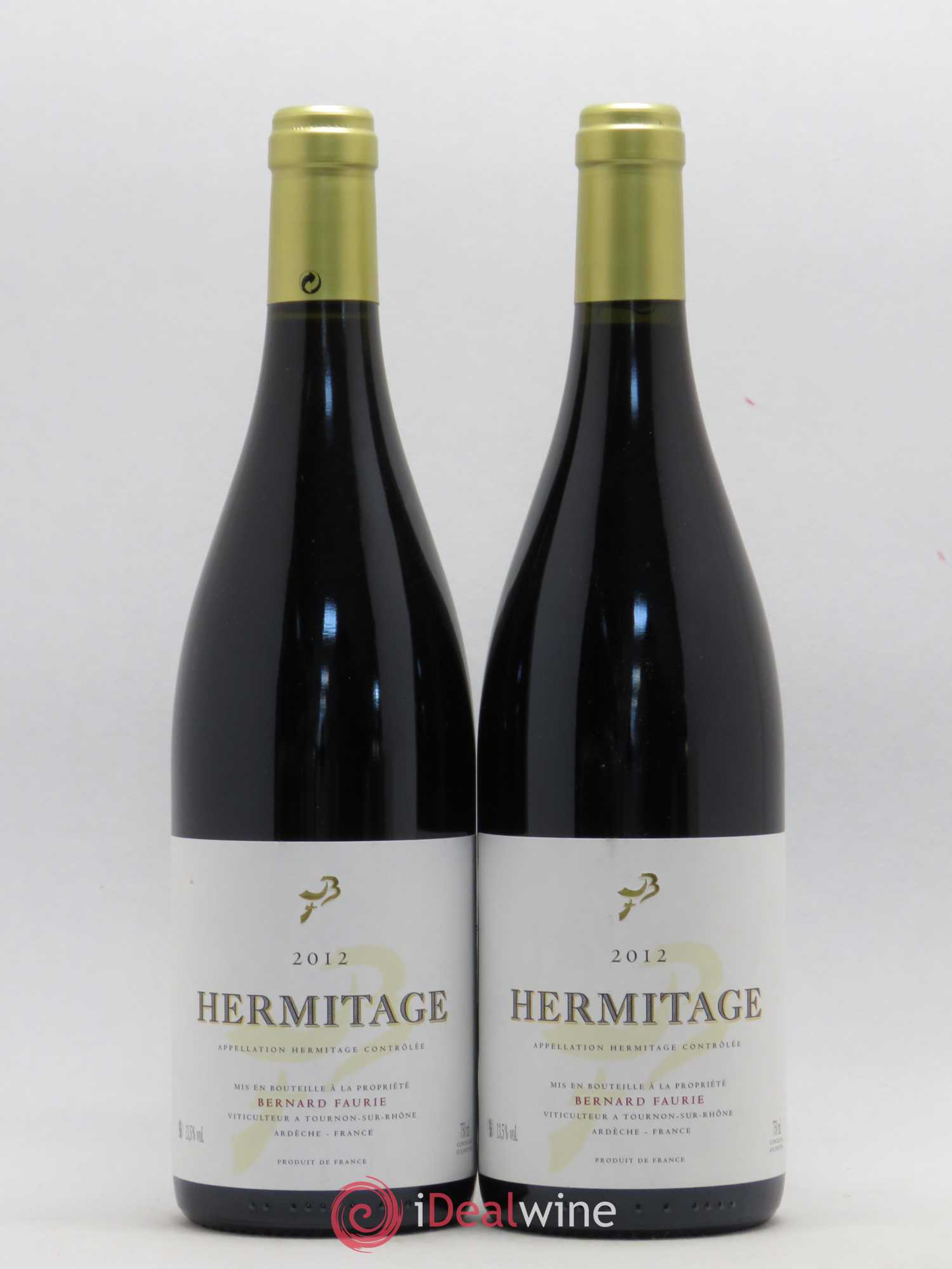 Hermitage Bessards Méal (capsule dorée) Bernard Faurie 2012 - Lot de 2 bouteilles - 0