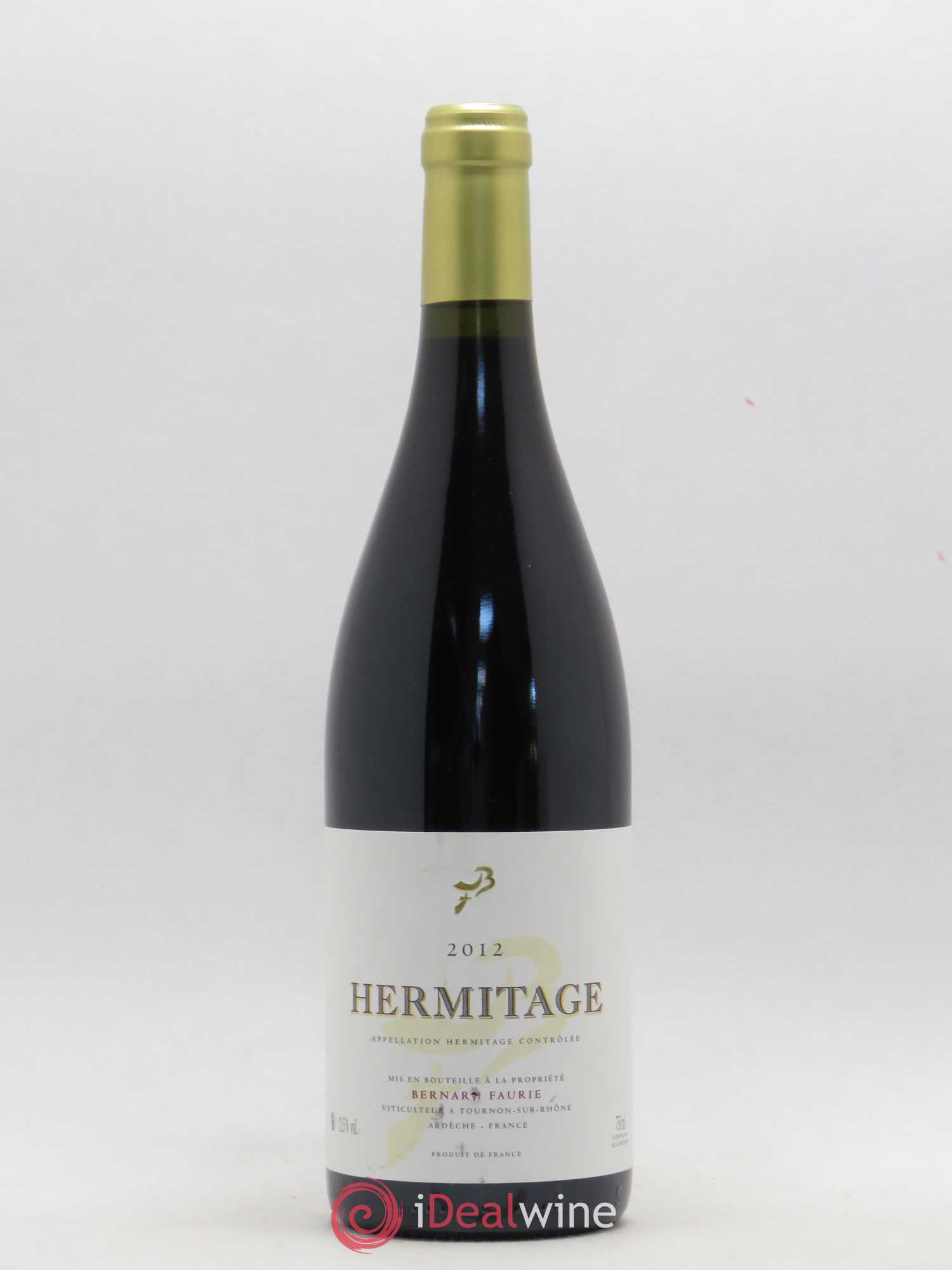 Hermitage Bessards Méal (capsule dorée) Bernard Faurie 2012 - Lot de 1 bouteille - 0