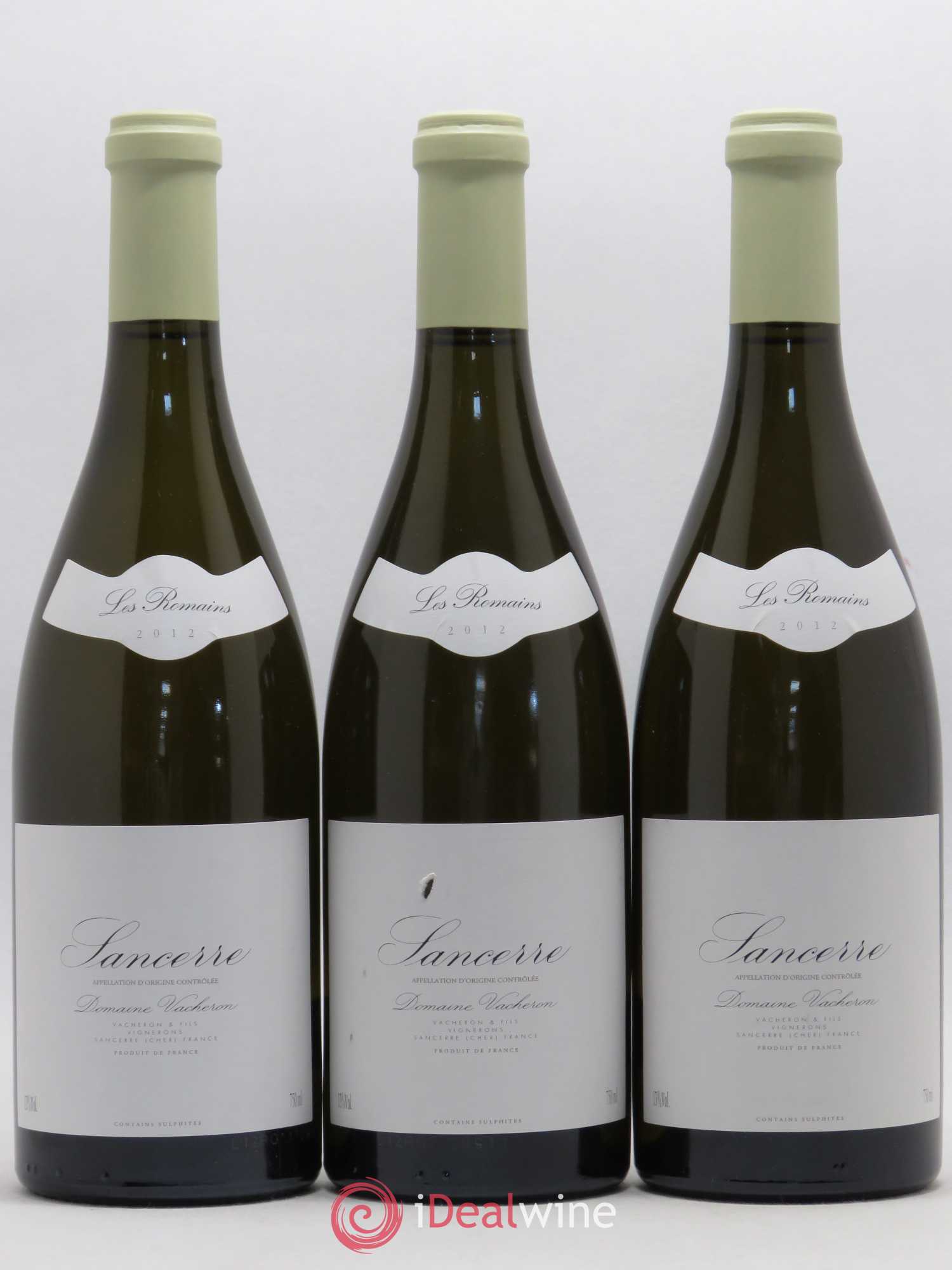 Sancerre Les Romains Domaine Vacheron et Fils 2012 - Lot de 3 bouteilles - 0