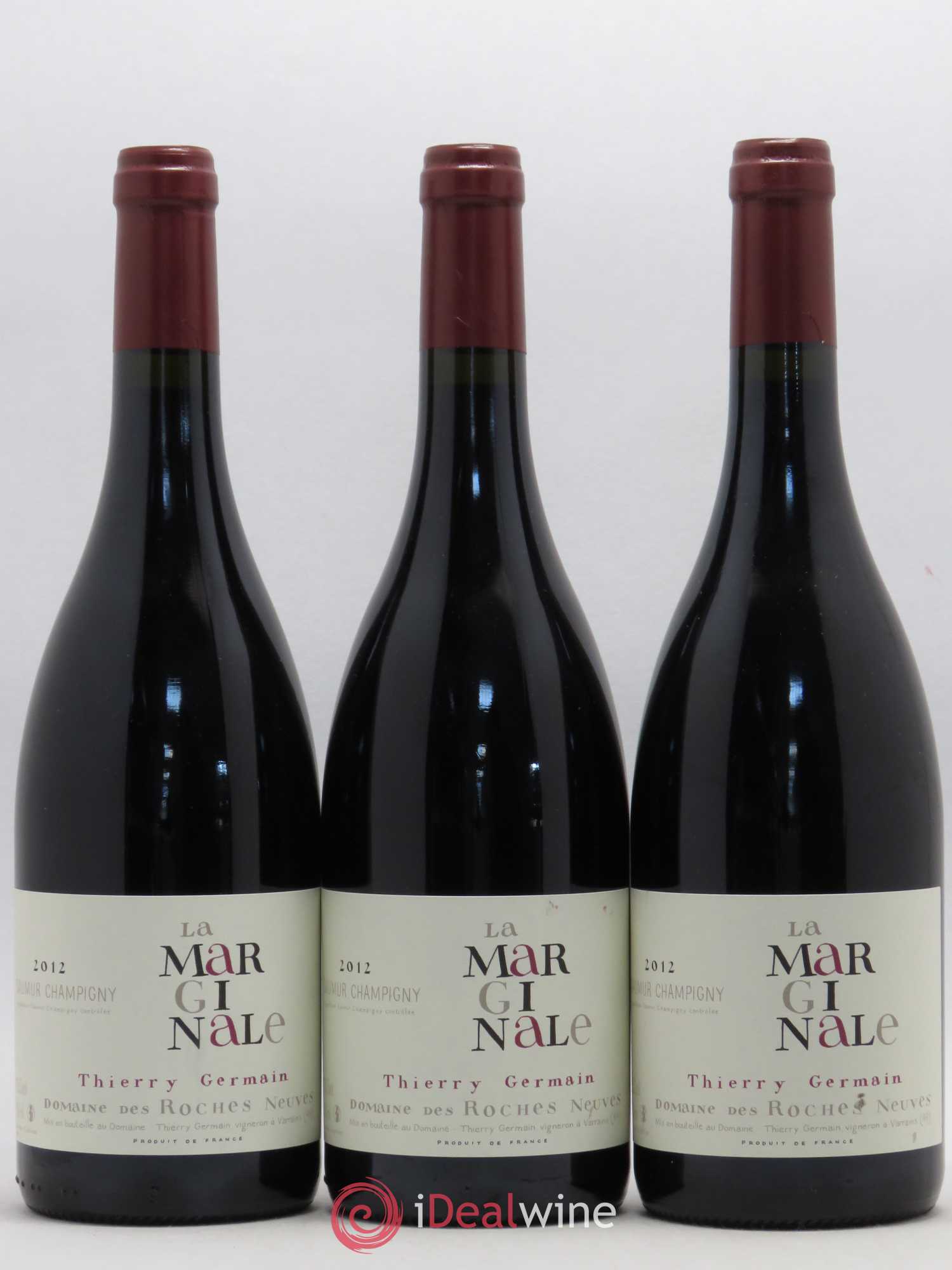 Saumur-Champigny La Marginale Domaine des Roches Neuves - Thierry Germain 2012 - Lot de 3 bouteilles - 0