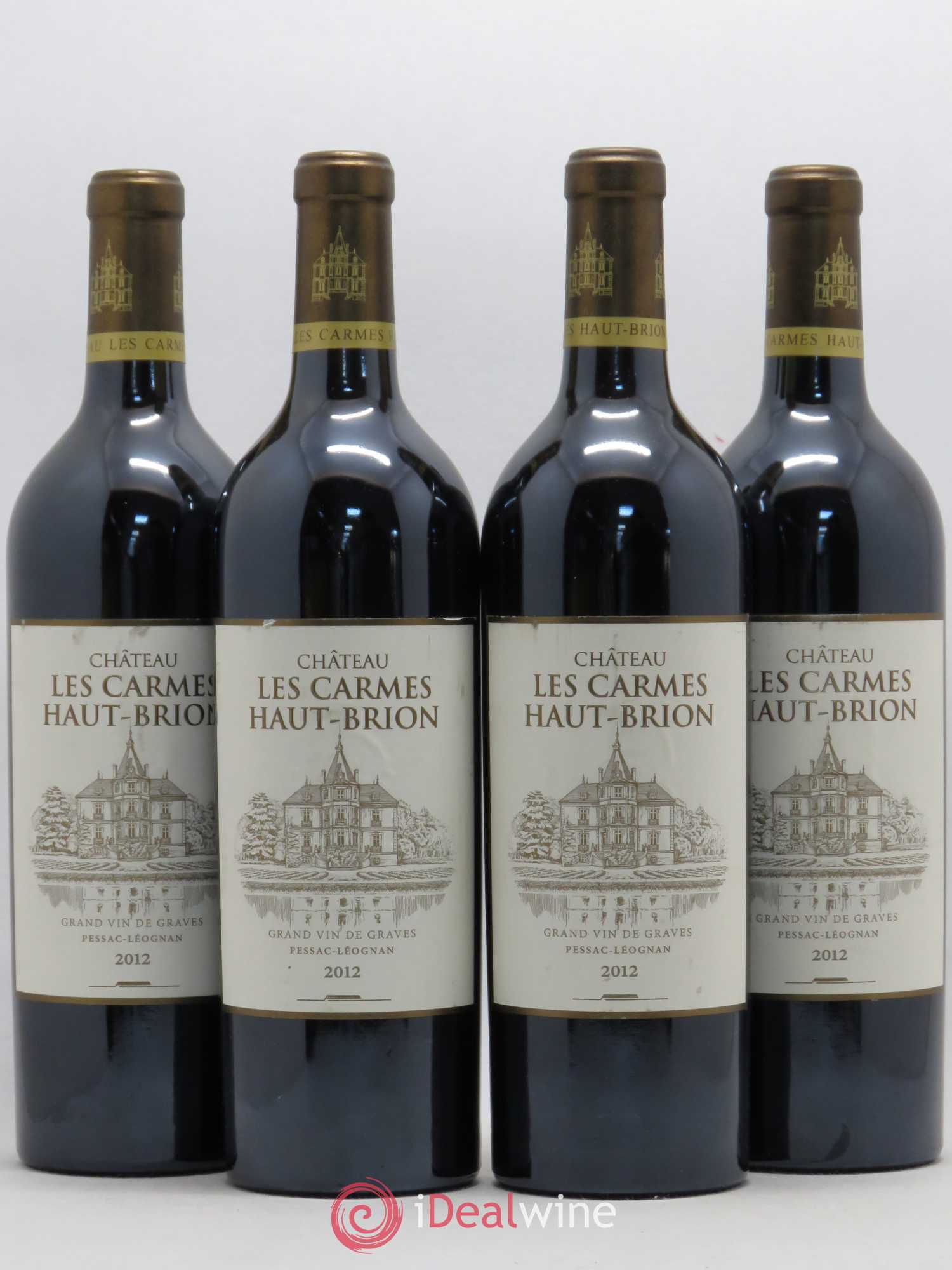 Château Les Carmes Haut-Brion 2012 - Lot de 4 bouteilles - 0