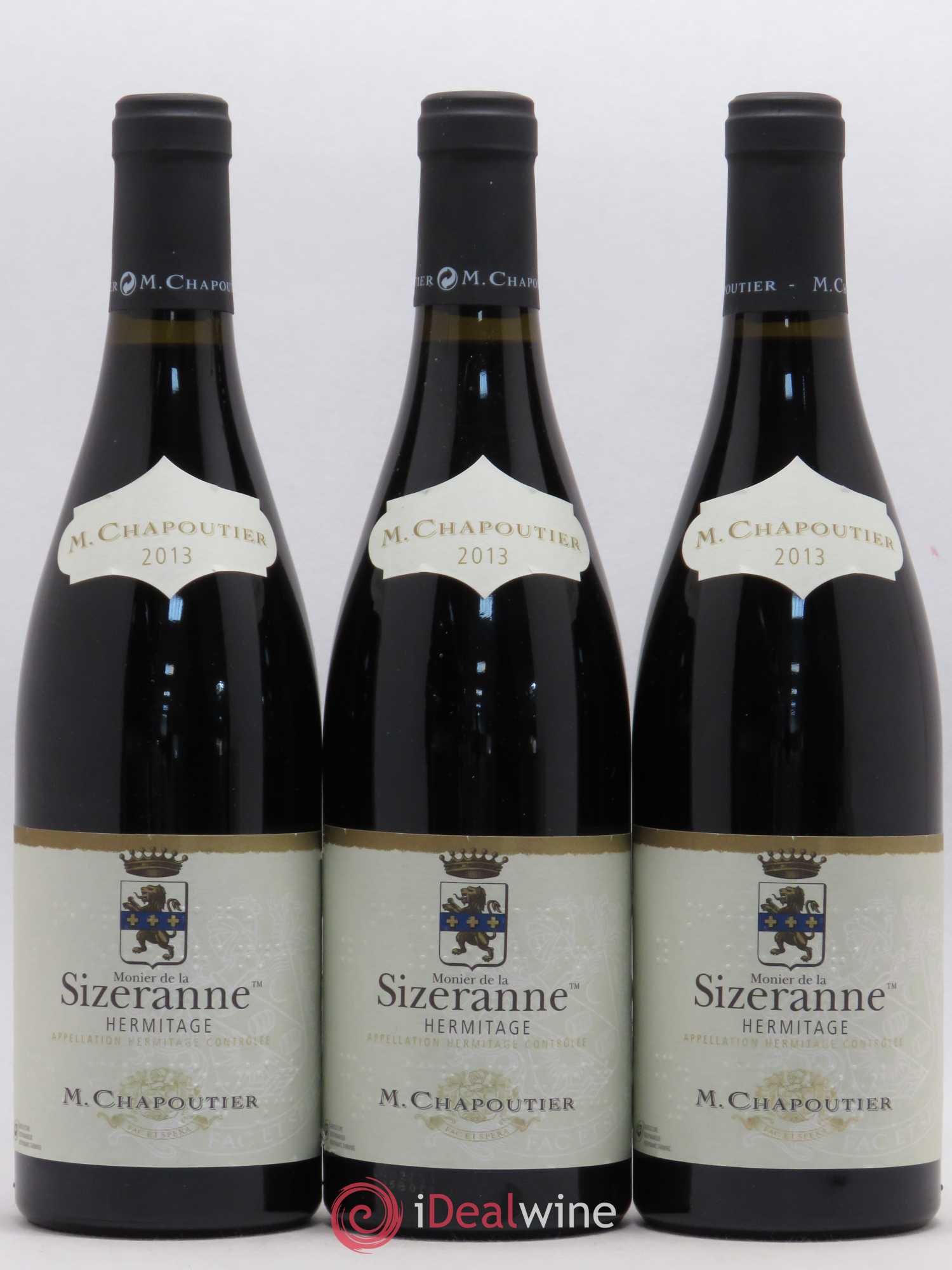 Hermitage Monier de la Sizeranne Chapoutier (sans prix de réserve) 2013 - Posten von 3 Flaschen - 0