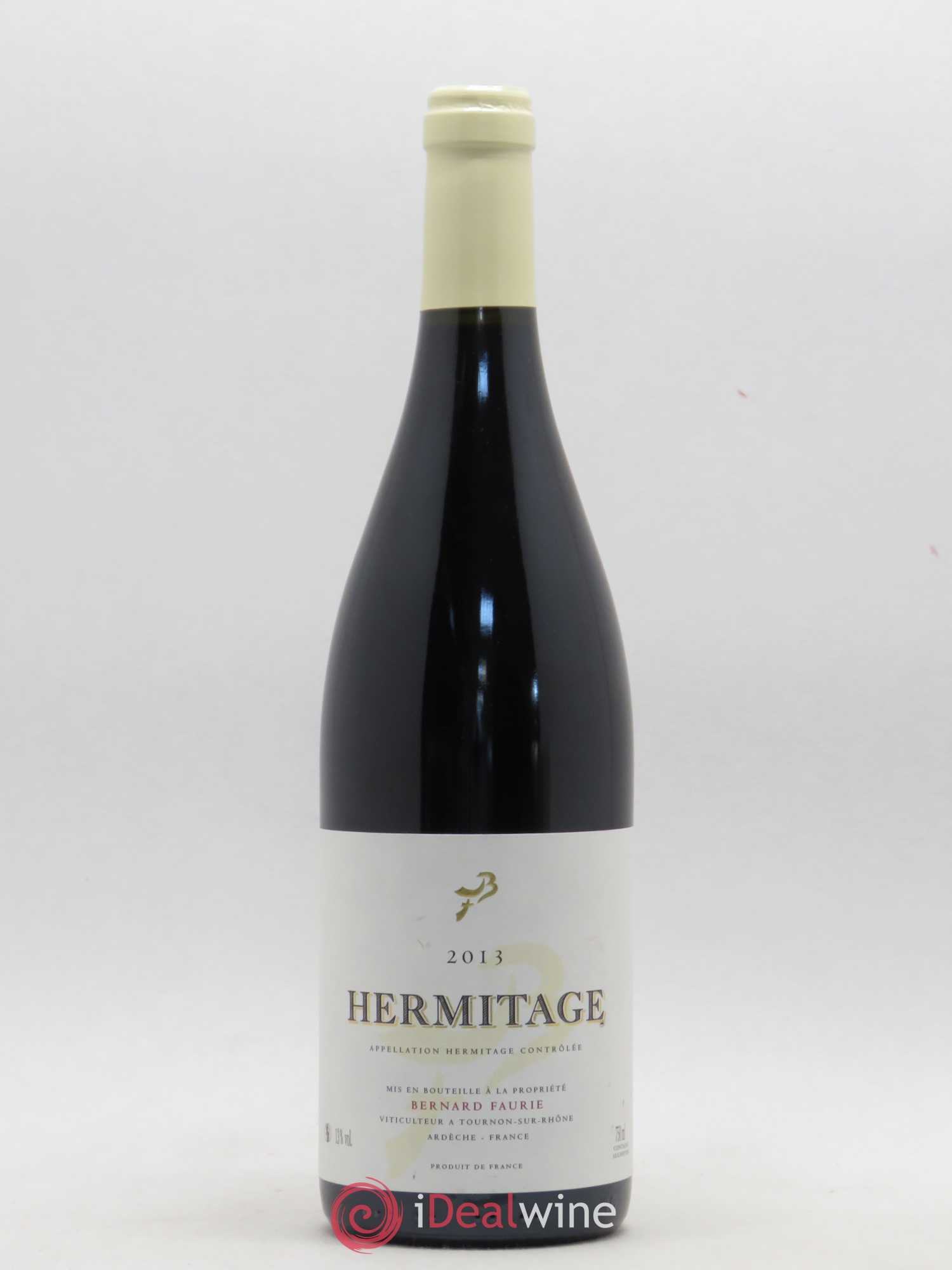 Hermitage Greffieux Bessards (capsule blanche) Bernard Faurie 2013 - Lot de 1 bouteille - 0