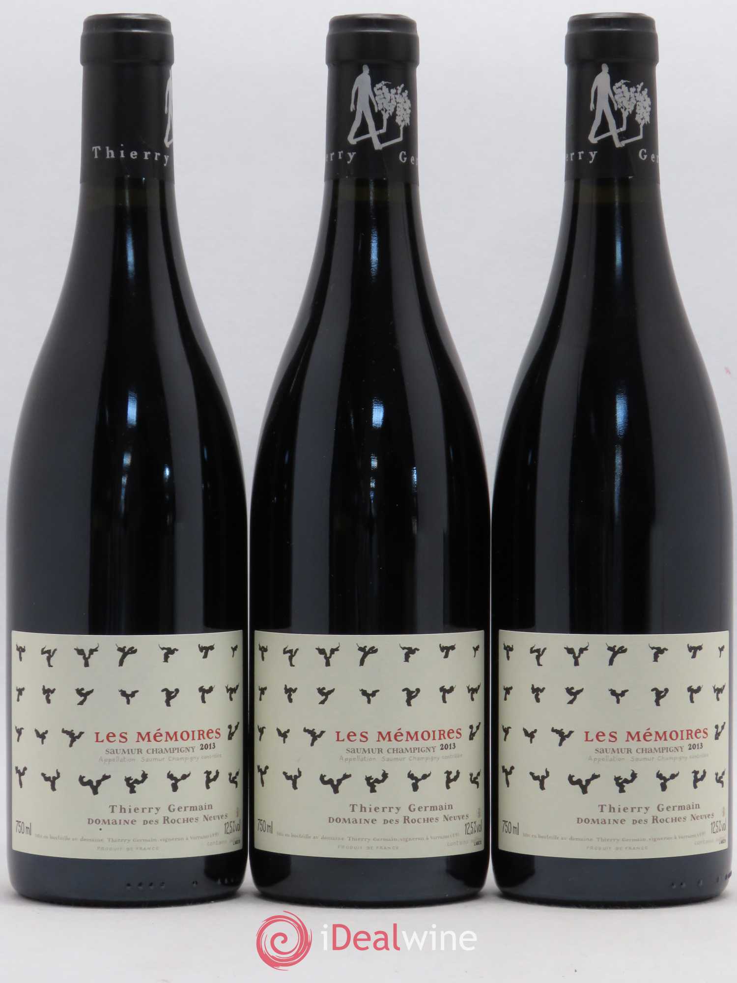 Saumur-Champigny Les Mémoires Domaine des Roches Neuves - Thierry Germain 2013 - Lot de 3 bouteilles - 0