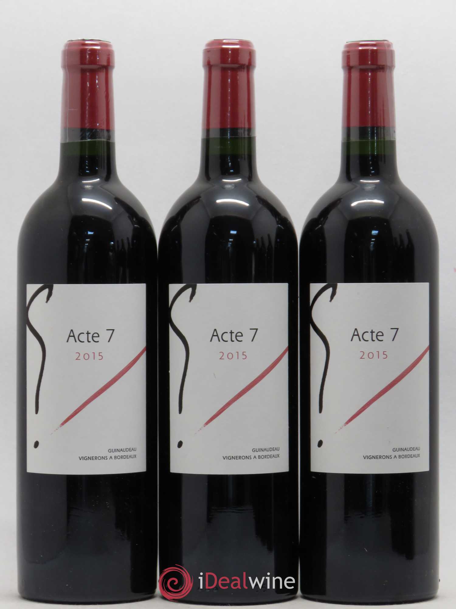 Bordeaux Supérieur Acte 7 Domaine Guinaudeau 2015 - Lot de 6 bouteilles - 1