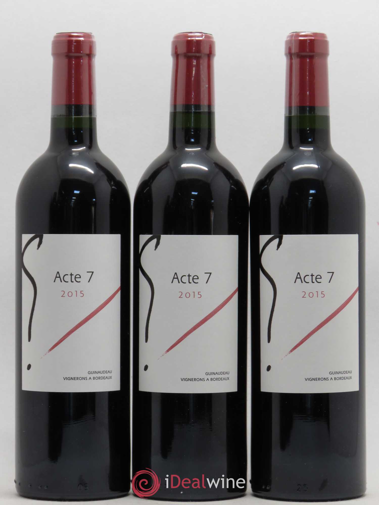 Bordeaux Supérieur Acte 7 Domaine Guinaudeau 2015 - Lot de 6 bouteilles - 2