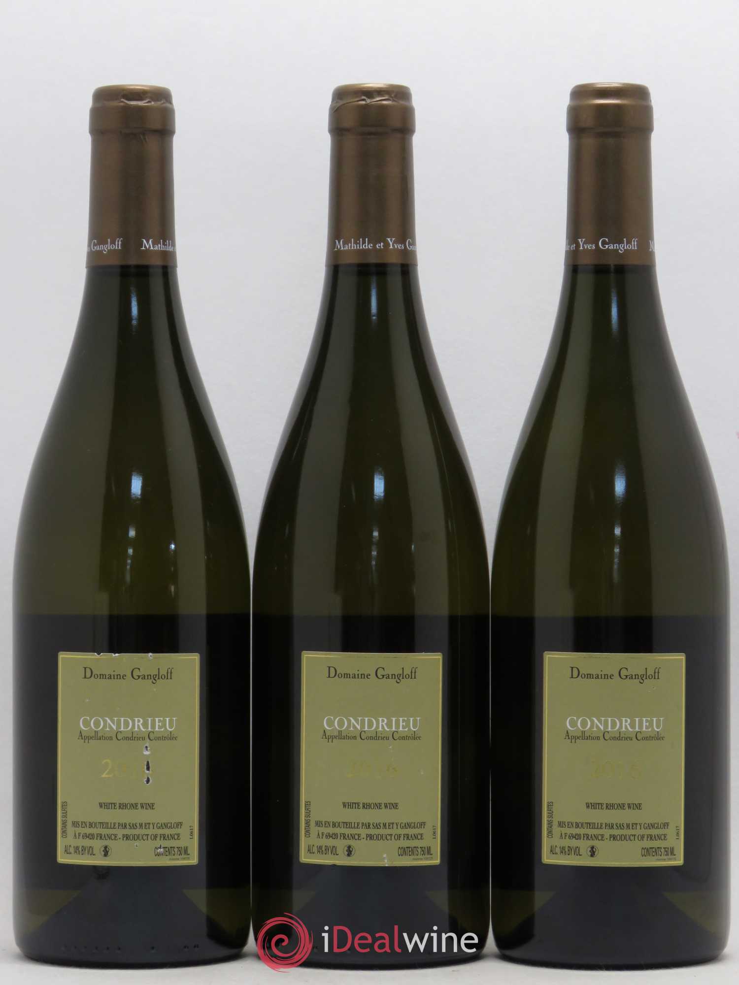 Condrieu Domaine Gangloff (Domaine) 2016 - Lot de 3 bouteilles - 1
