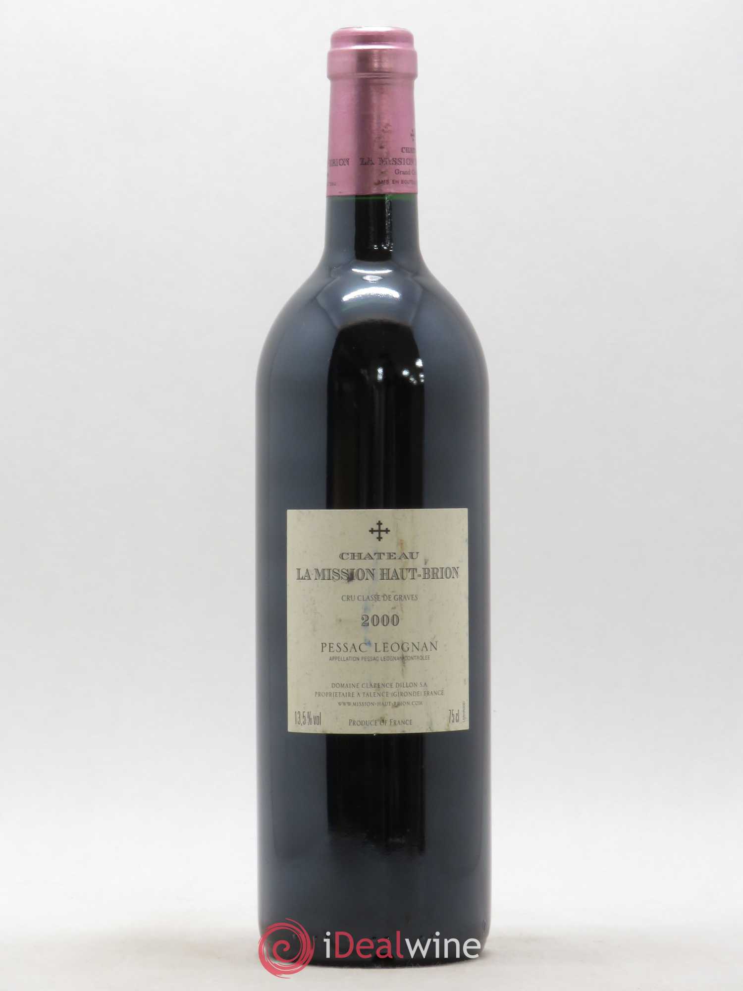 Château la Mission Haut-Brion Cru Classé de Graves 2000 - Lot de 1 bouteille - 1