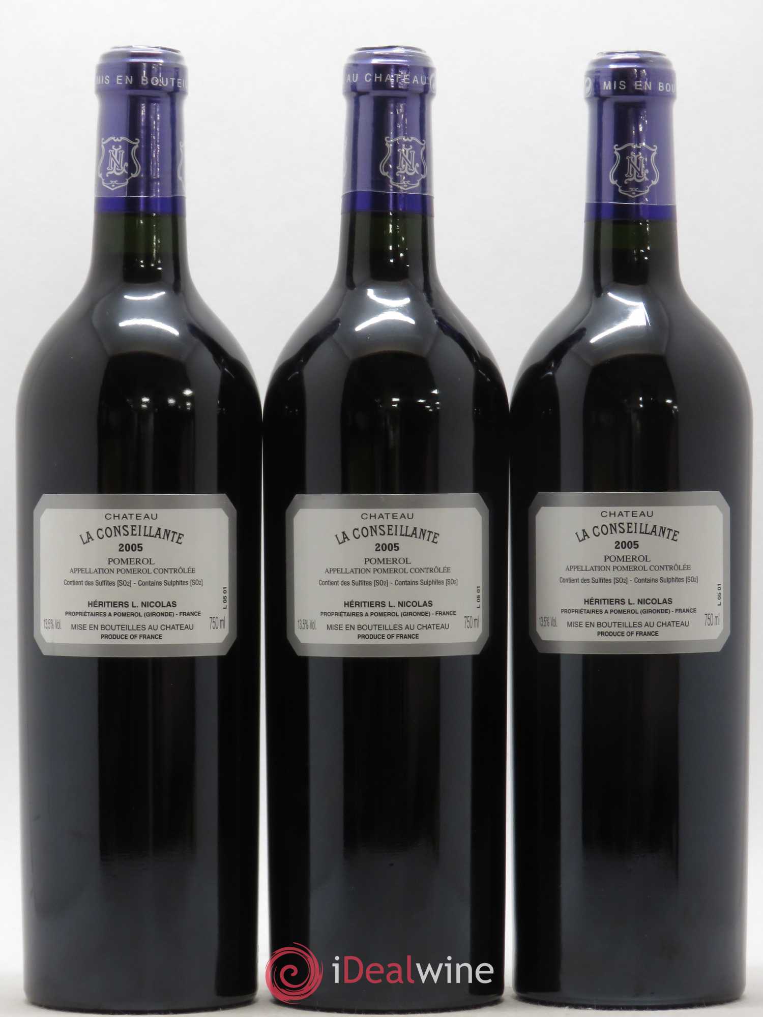 Château la Conseillante 2005 - Posten von 3 Flaschen - 1