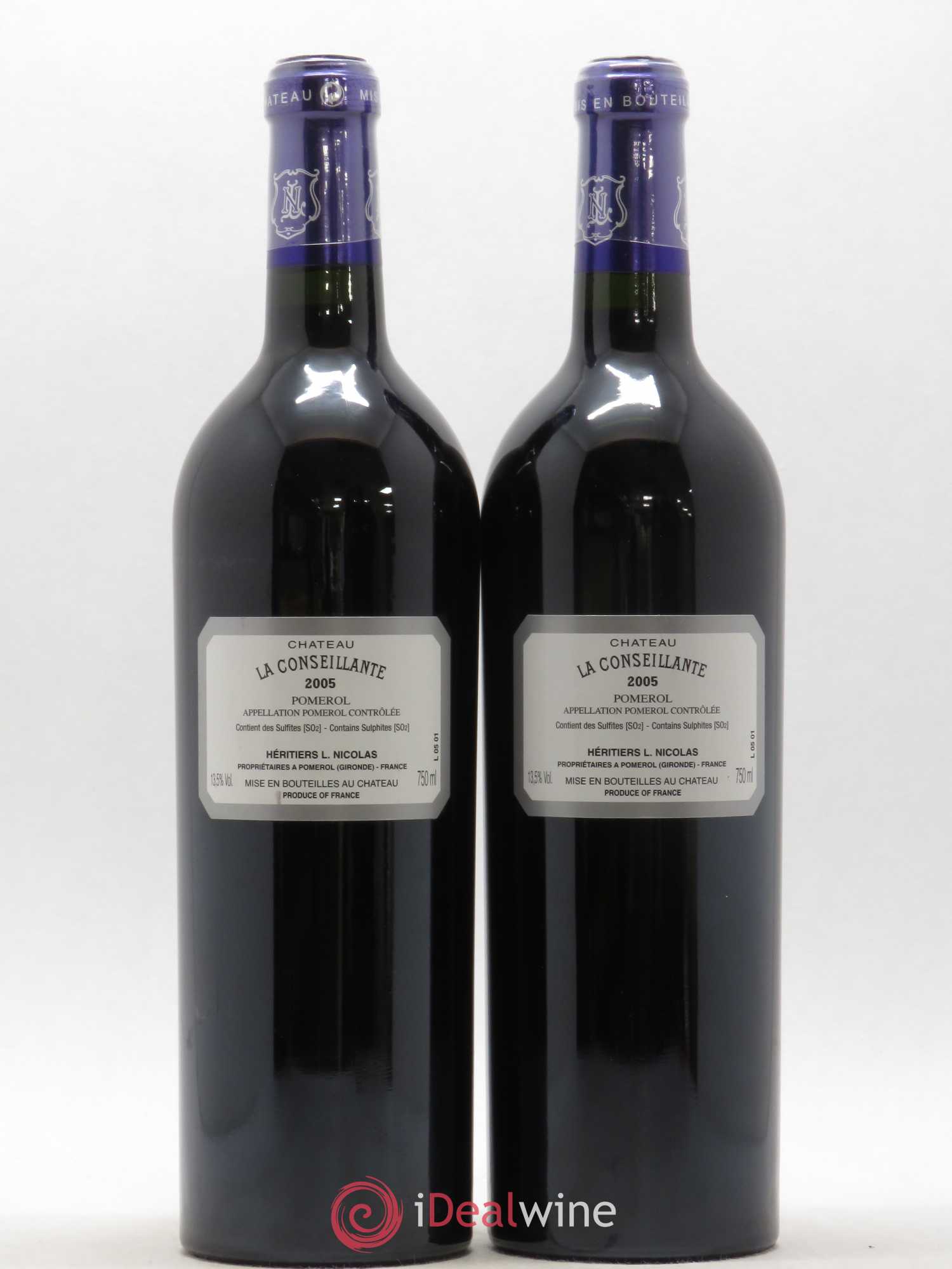 Château la Conseillante 2005 - Lot de 2 bouteilles - 1