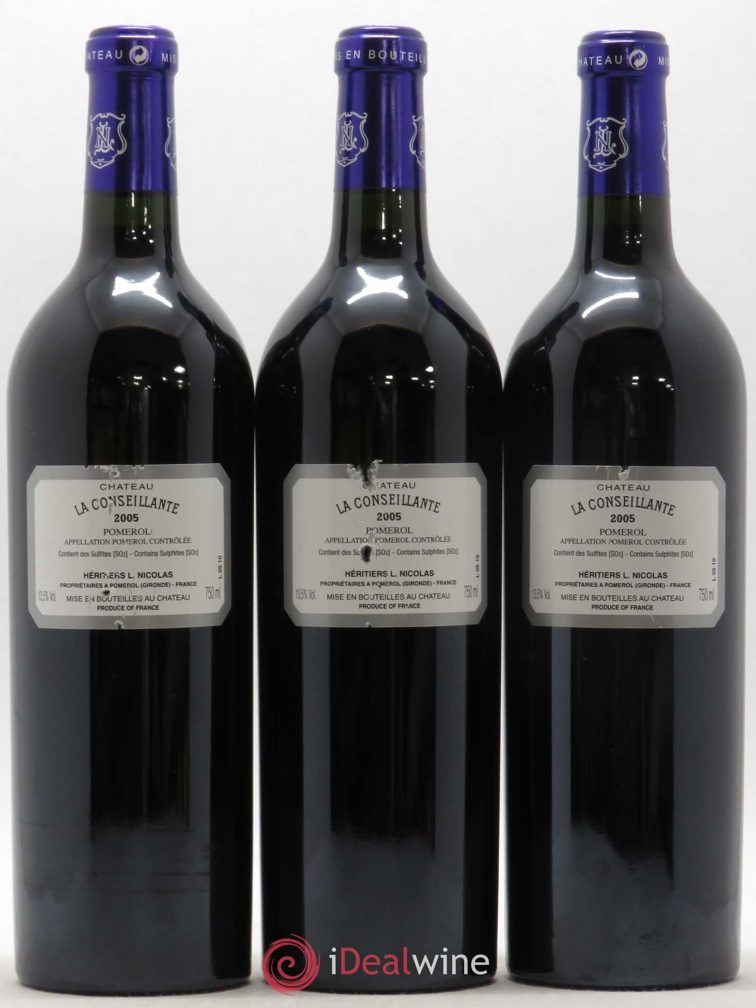 Château la Conseillante 2005 - Lot de 3 bouteilles - 1