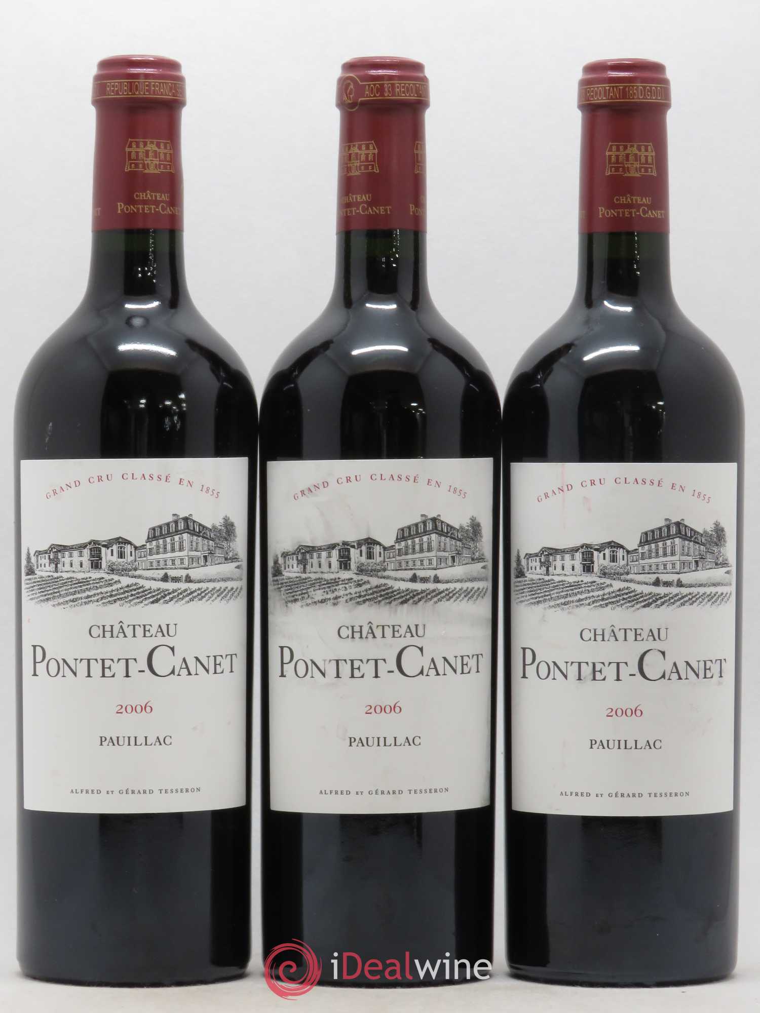Château Pontet Canet 5ème Grand Cru Classé 2006 - Lot de 6 bouteilles - 1