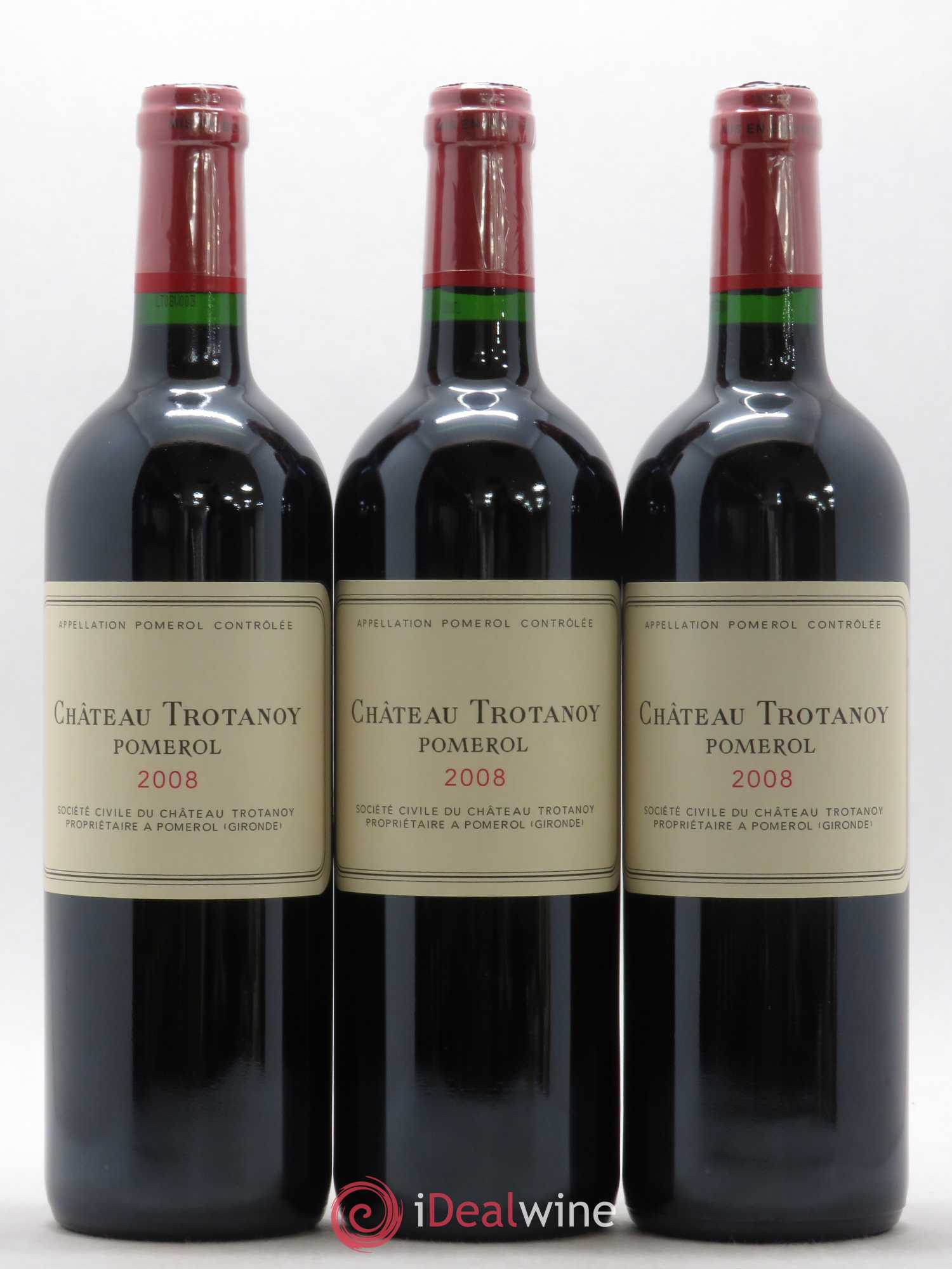 Château Trotanoy 2008 - Lot de 3 bouteilles - 0