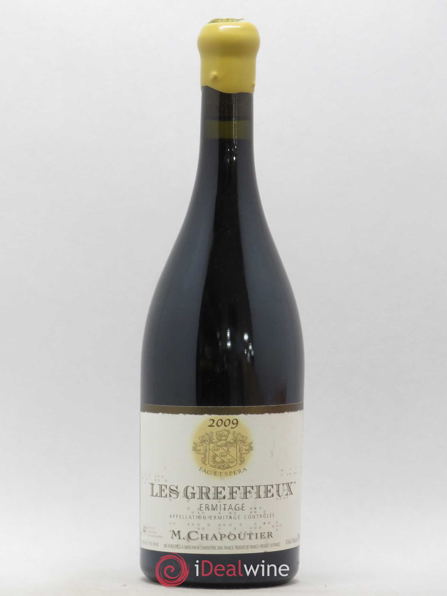 Hermitage Ermitage Les Greffieux Chapoutier 2009 - Lot de 1 bouteille - 0