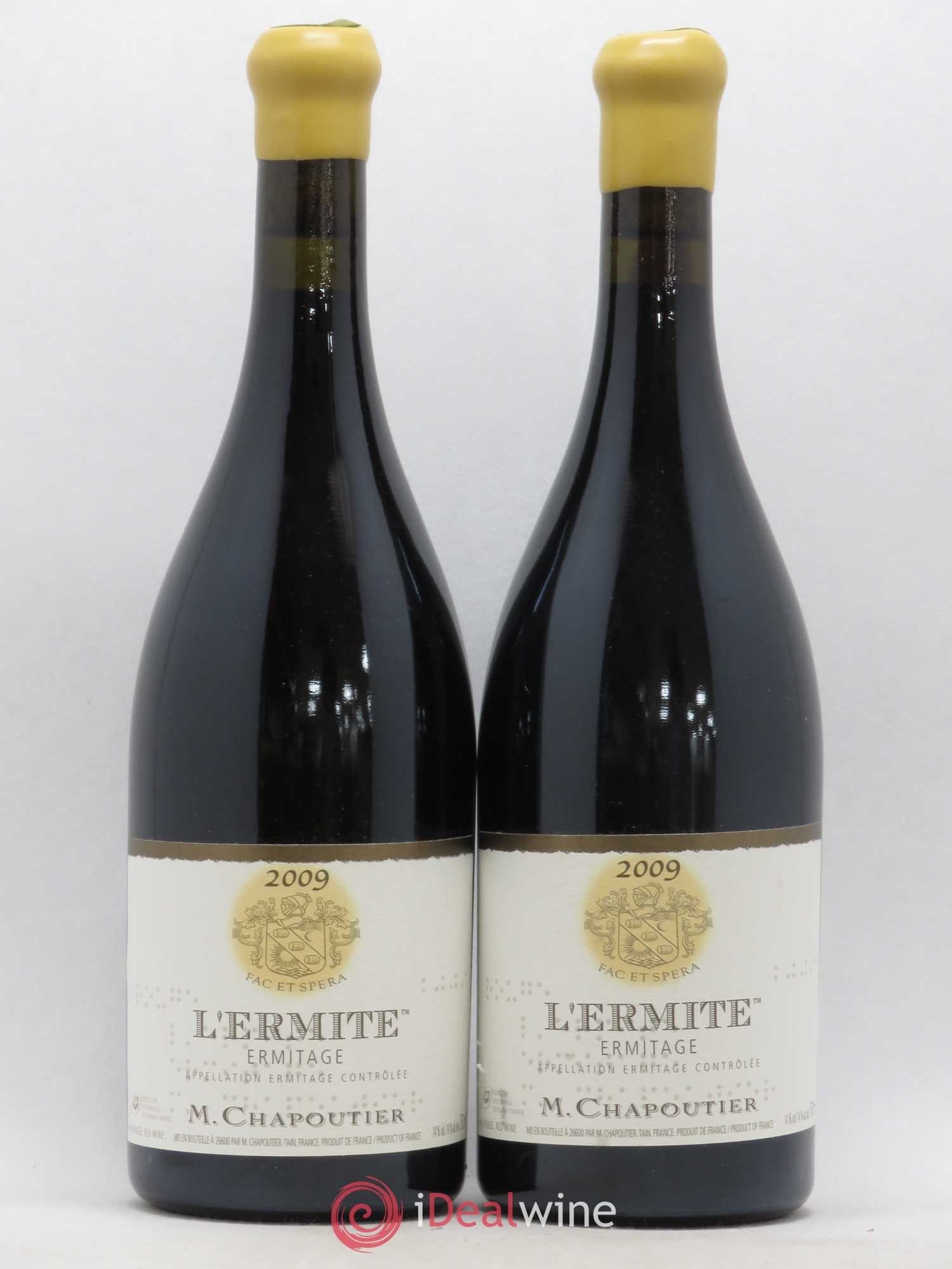 Hermitage Ermitage l'Ermite Chapoutier 2009 - Lot de 2 bouteilles - 0