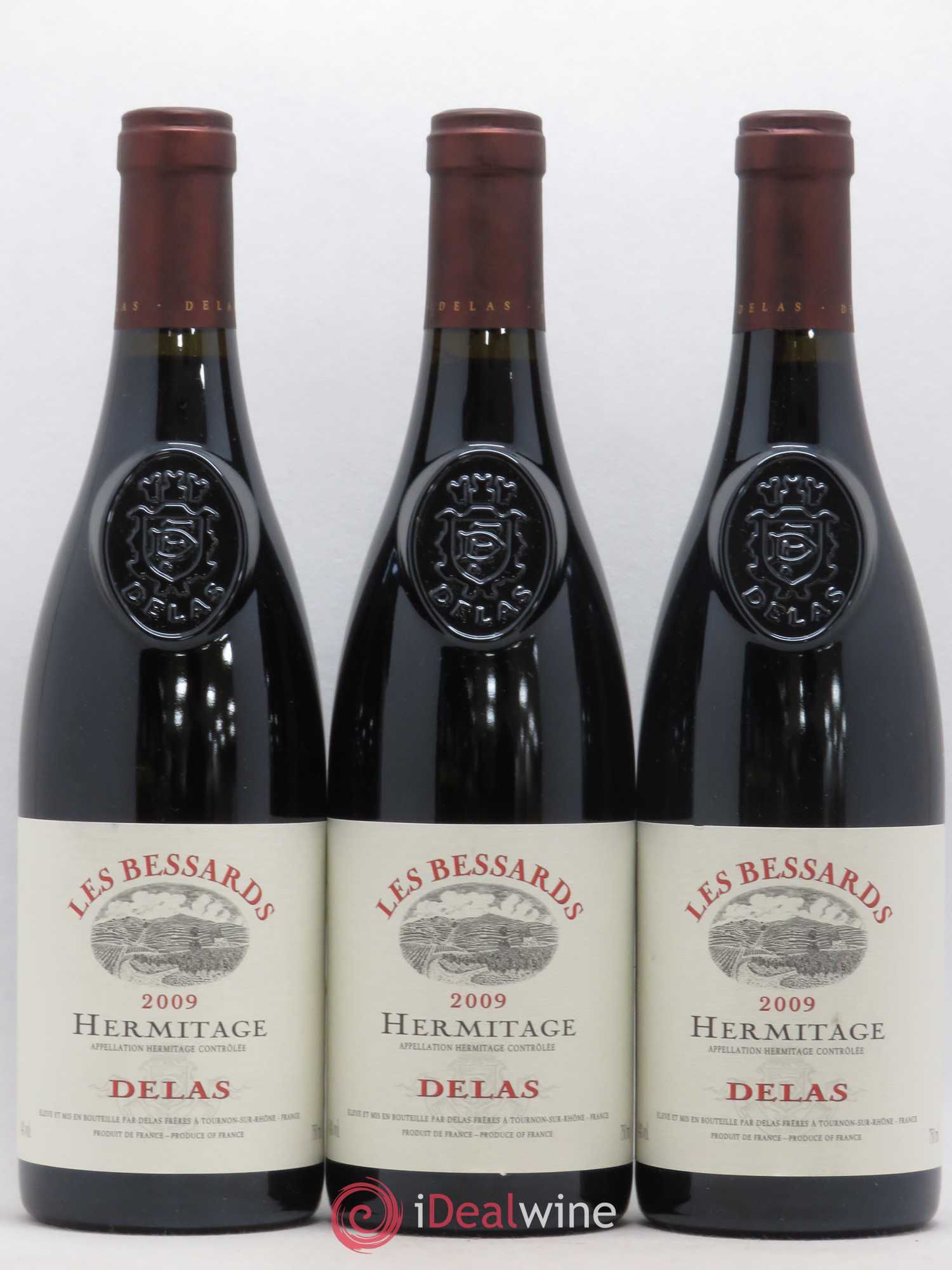 Hermitage Les Bessards Delas Frères 2009 - Lot de 3 bouteilles - 0