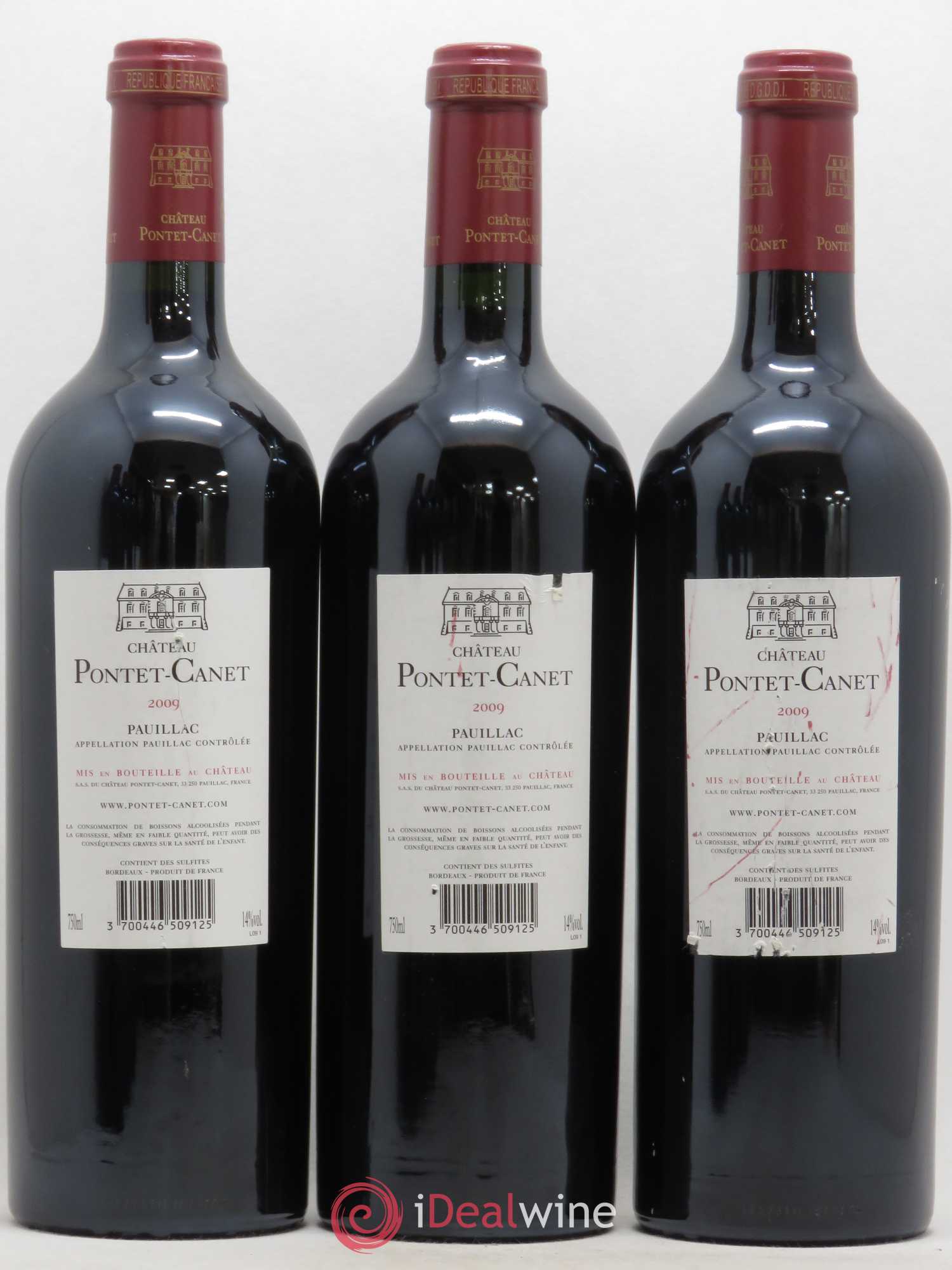 Château Pontet Canet 5ème Grand Cru Classé 2009 - Lot de 6 bouteilles - 2