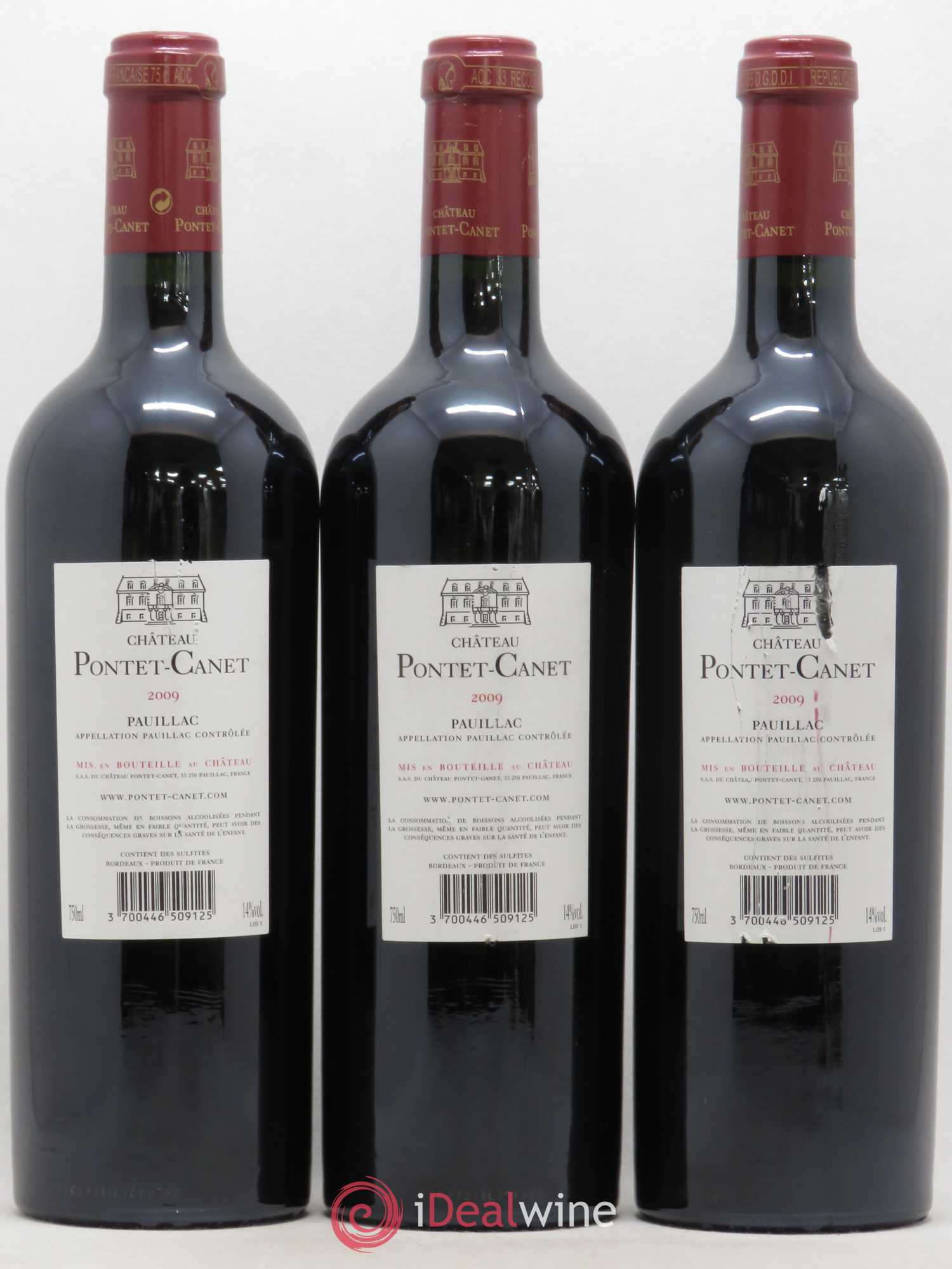 Château Pontet Canet 5ème Grand Cru Classé 2009 - Lot de 6 bouteilles - 4