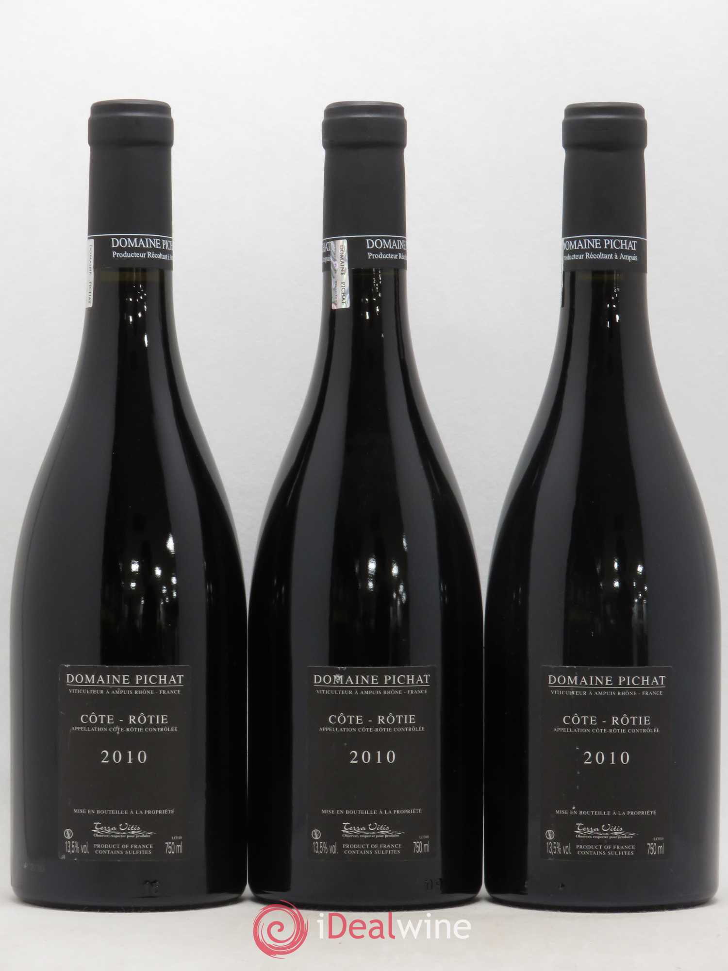 Côte-Rôtie Les Grandes Places Pichat (Domaine) 2010 - Lot de 3 bouteilles - 1