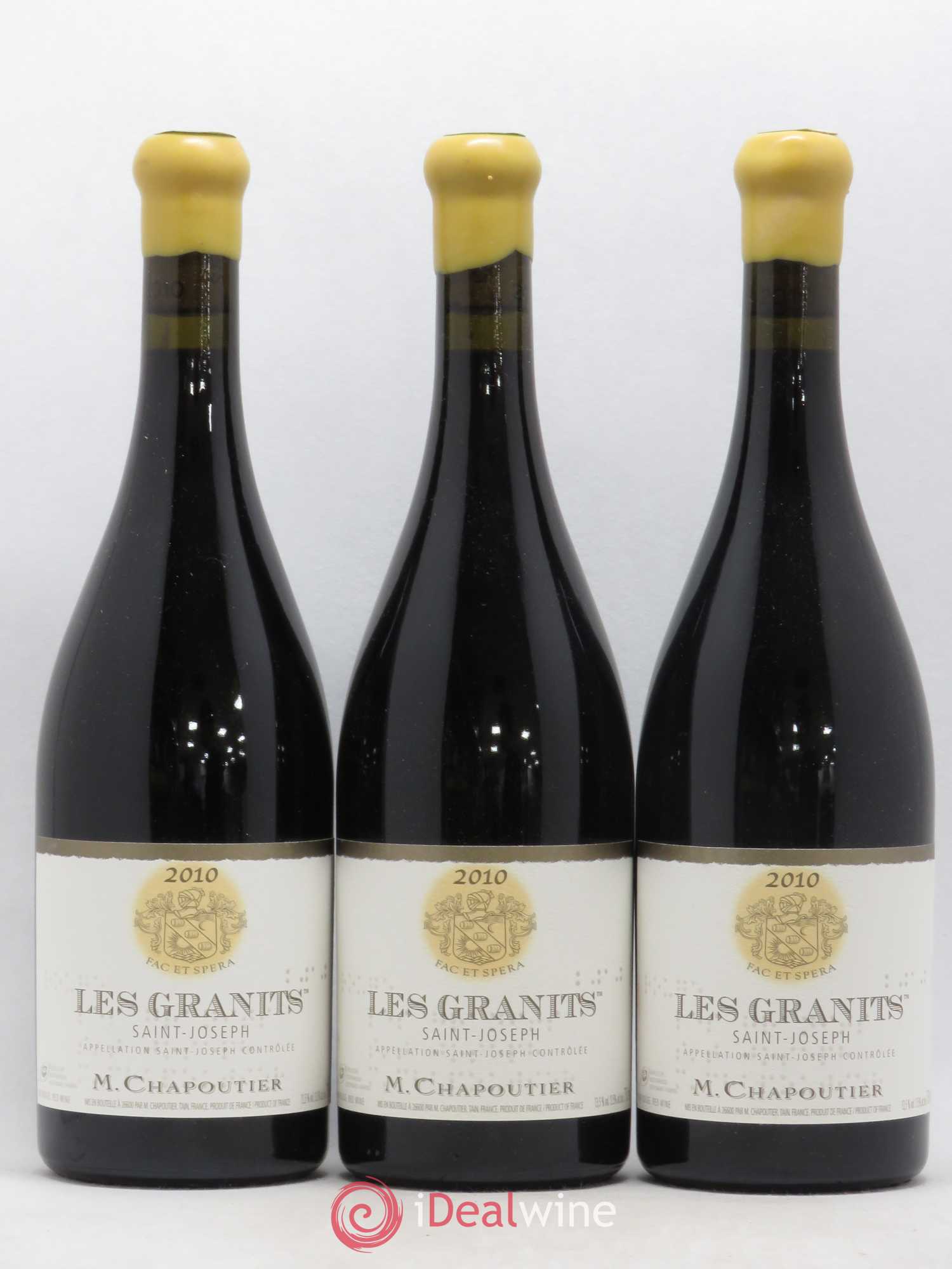Saint-Joseph Les Granits Chapoutier 2010 - Lot de 3 bouteilles - 0