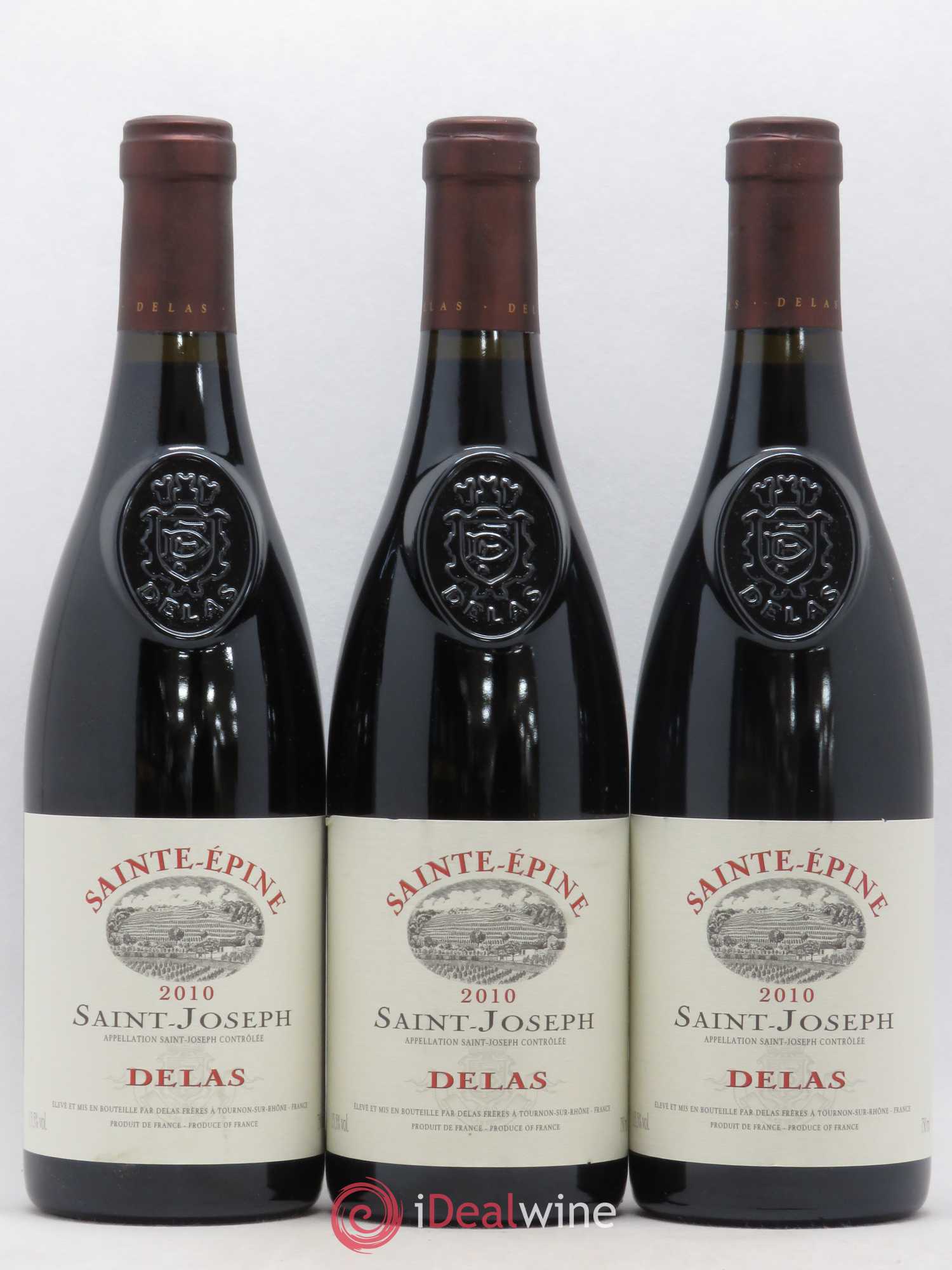 Saint-Joseph Sainte-Epine Delas Frères 2010 - Lot de 3 bouteilles - 0