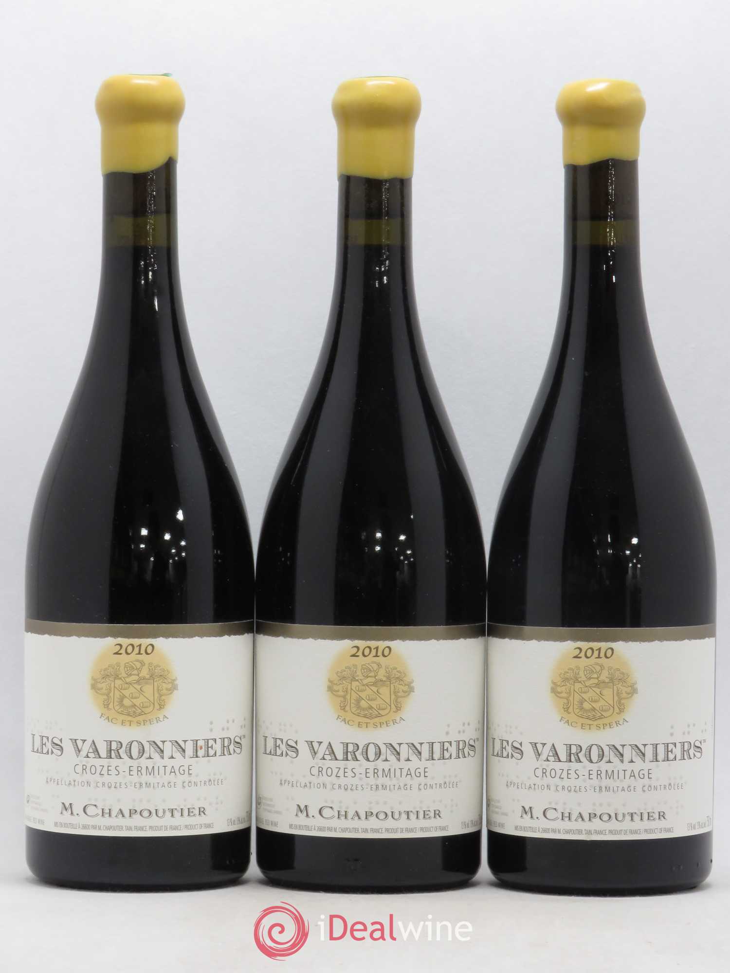 Crozes-Hermitage Les Varonniers Chapoutier 2010 - Lot de 3 bouteilles - 0
