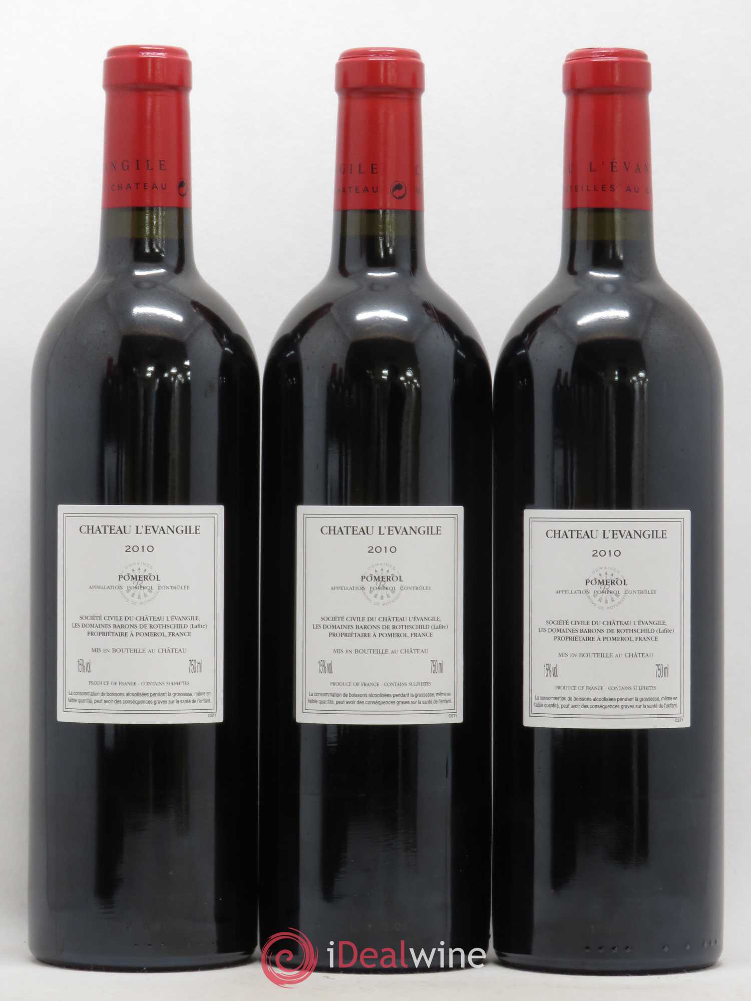 Château l' Évangile 2010 - Lot de 6 bouteilles - 2